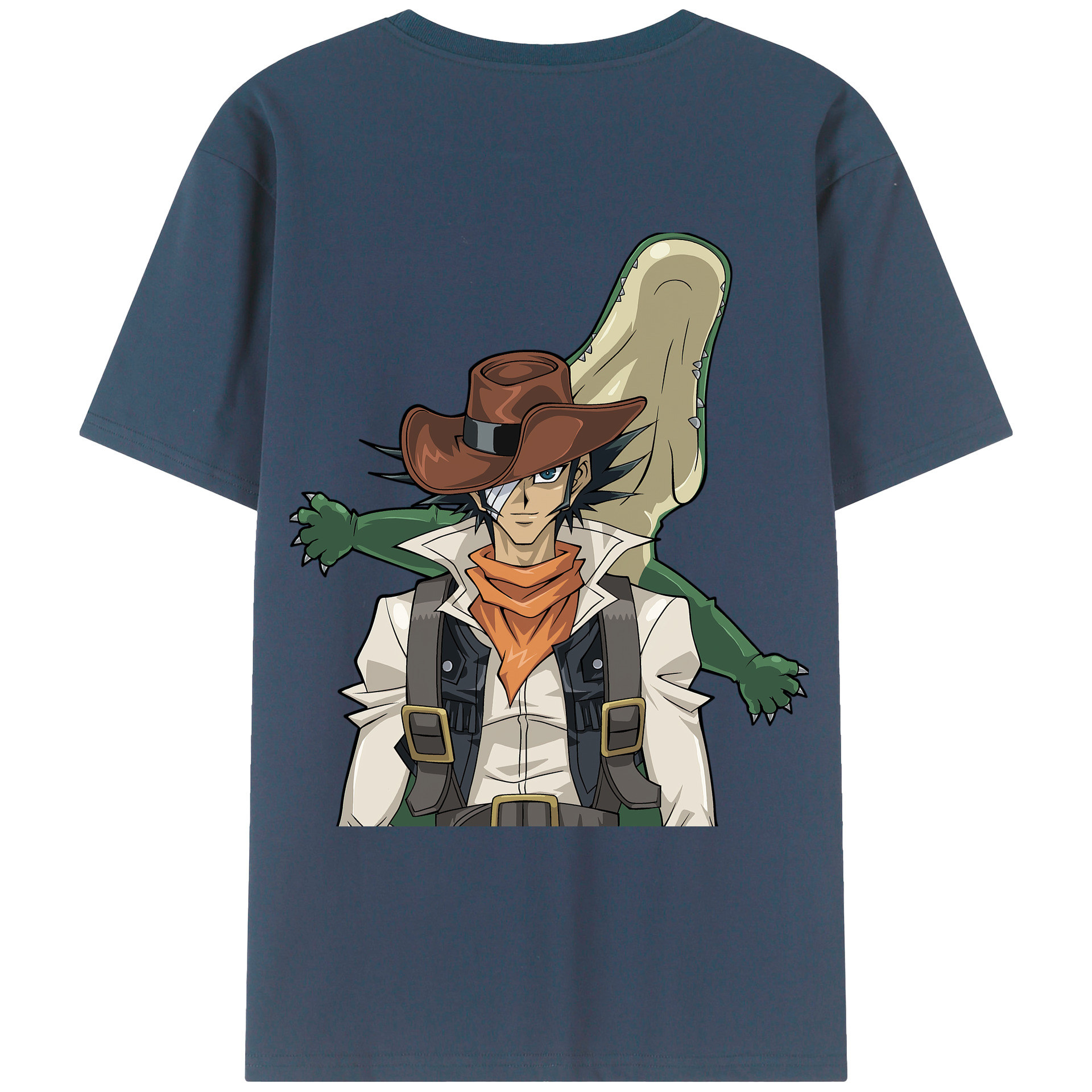 （画像用） 遊☆戯☆王 Yu-Gi-Oh! 綿100％ メンズ半袖Tシャツ（バックプリント） 通気性