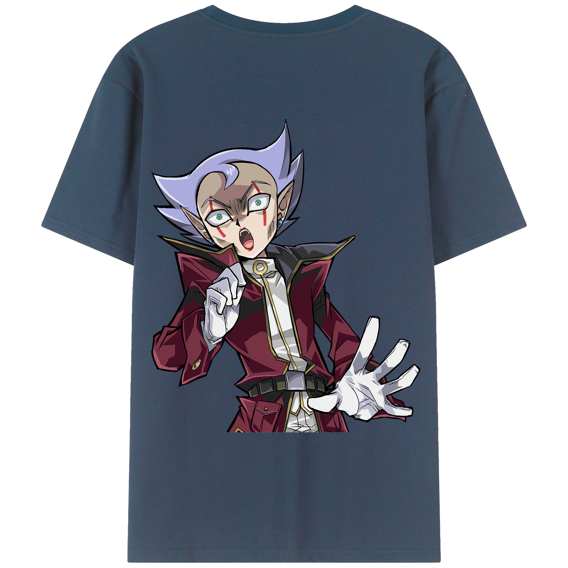 （画像用） 遊☆戯☆王 Yu-Gi-Oh! 綿100％ メンズ半袖Tシャツ（バックプリント） 通気性