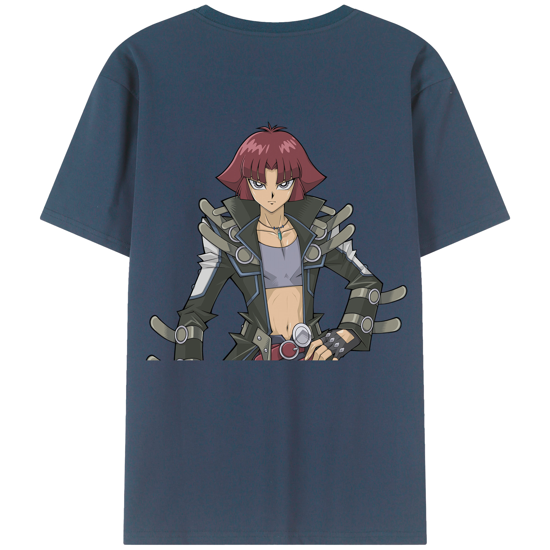 （画像用） 遊☆戯☆王 Yu-Gi-Oh! 綿100％ メンズ半袖Tシャツ（バックプリント） 通気性
