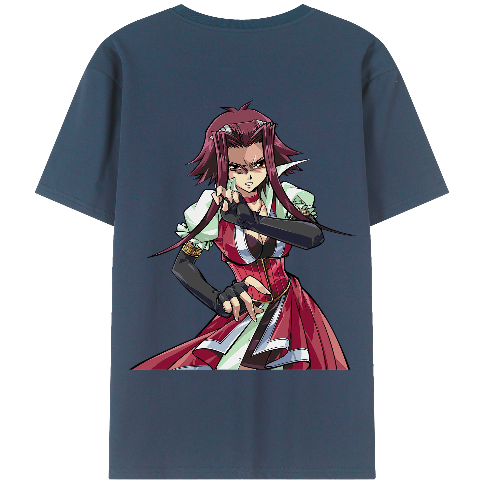 （画像用） 遊☆戯☆王 Yu-Gi-Oh! 綿100％ メンズ半袖Tシャツ（バックプリント） 通気性
