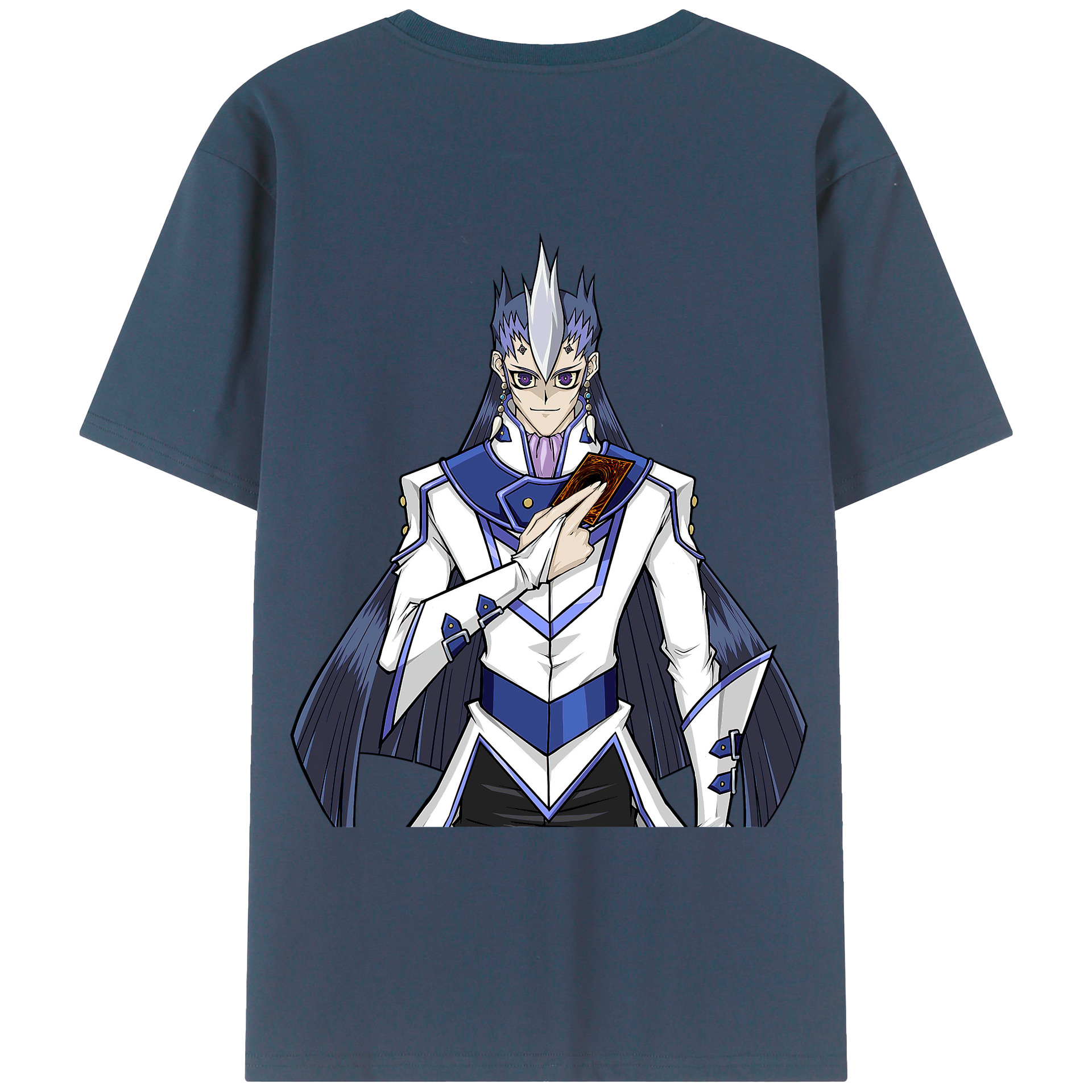 （画像用） 遊☆戯☆王 Yu-Gi-Oh! 綿100％ メンズ半袖Tシャツ（バックプリント） 通気性