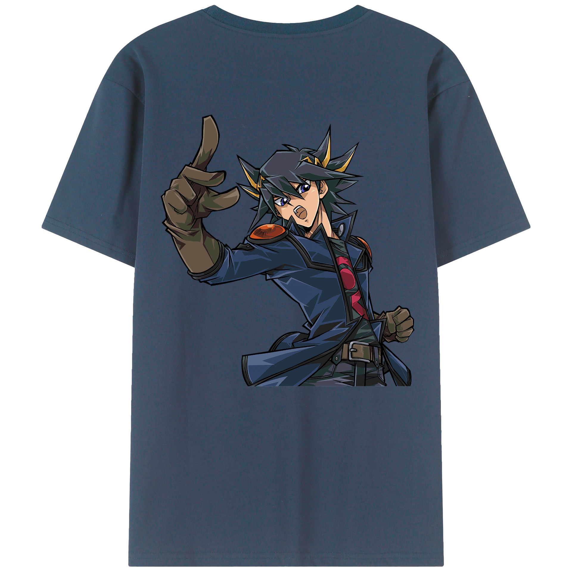 （画像用） 遊☆戯☆王 Yu-Gi-Oh! 綿100％ メンズ半袖Tシャツ（バックプリント） 通気性