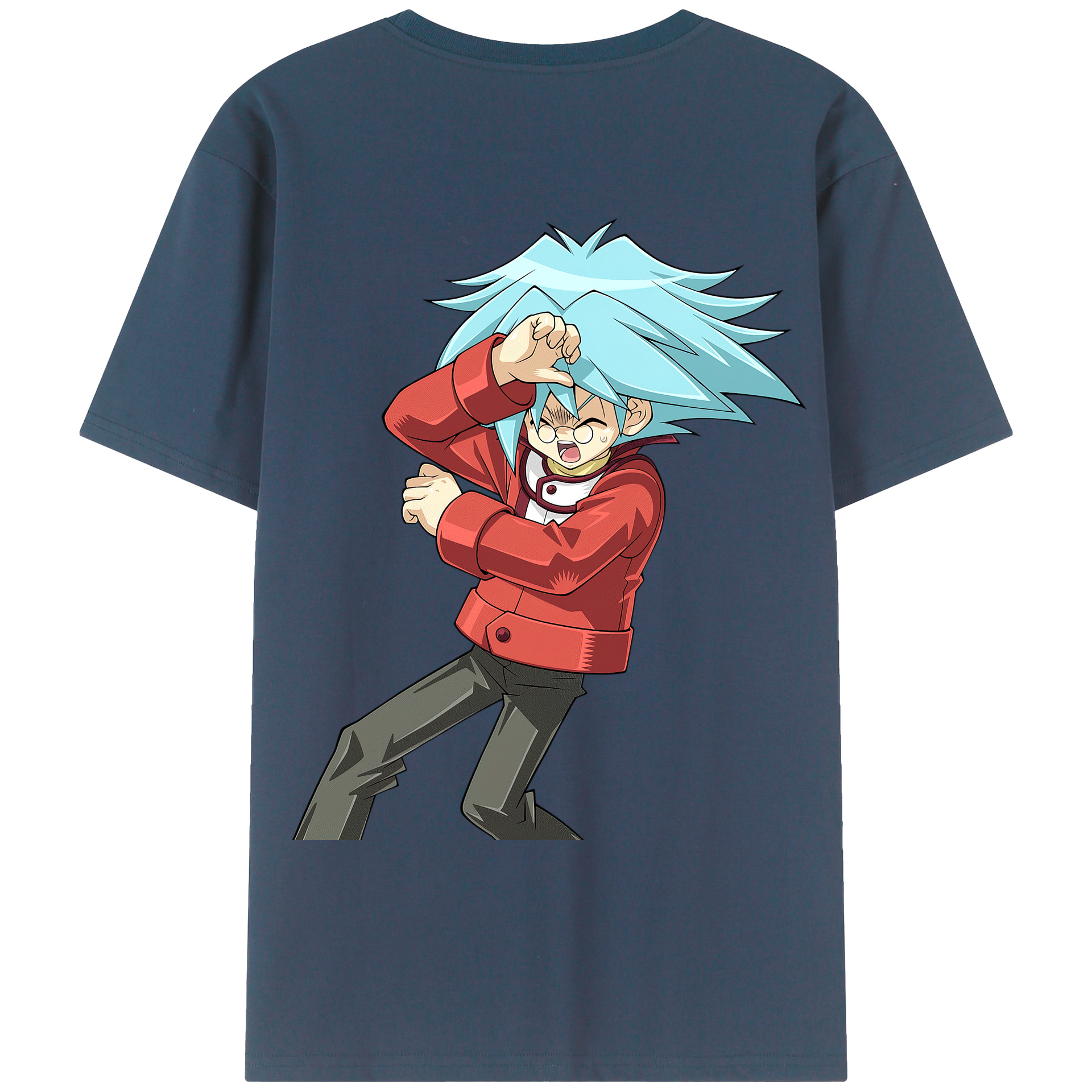 （画像用） 遊☆戯☆王 Yu-Gi-Oh! 綿100％ メンズ半袖Tシャツ（バックプリント） 通気性