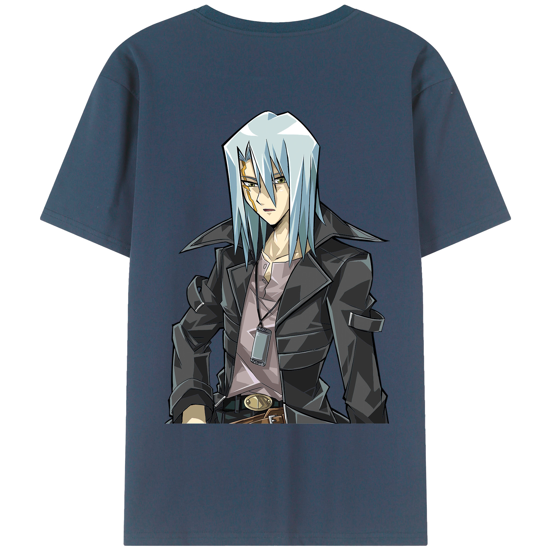（画像用） 遊☆戯☆王 Yu-Gi-Oh! 綿100％ メンズ半袖Tシャツ（バックプリント） 通気性