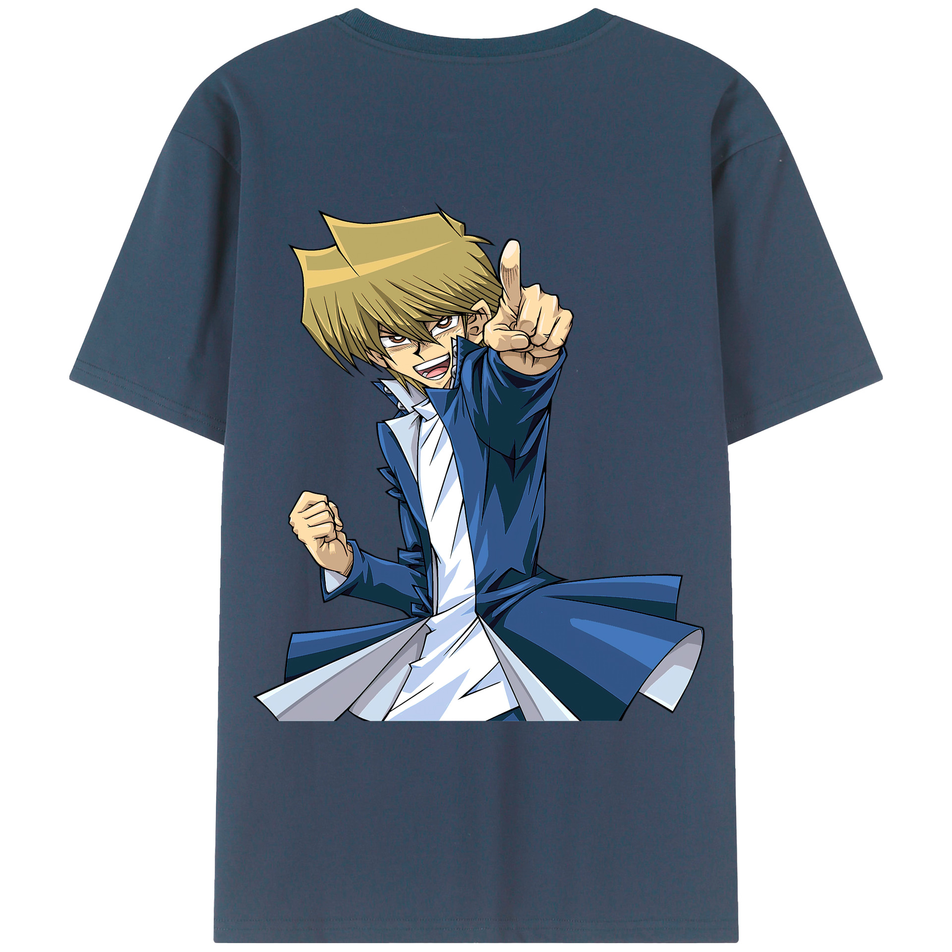（画像用） 遊☆戯☆王 Yu-Gi-Oh! 綿100％ メンズ半袖Tシャツ（バックプリント） 通気性