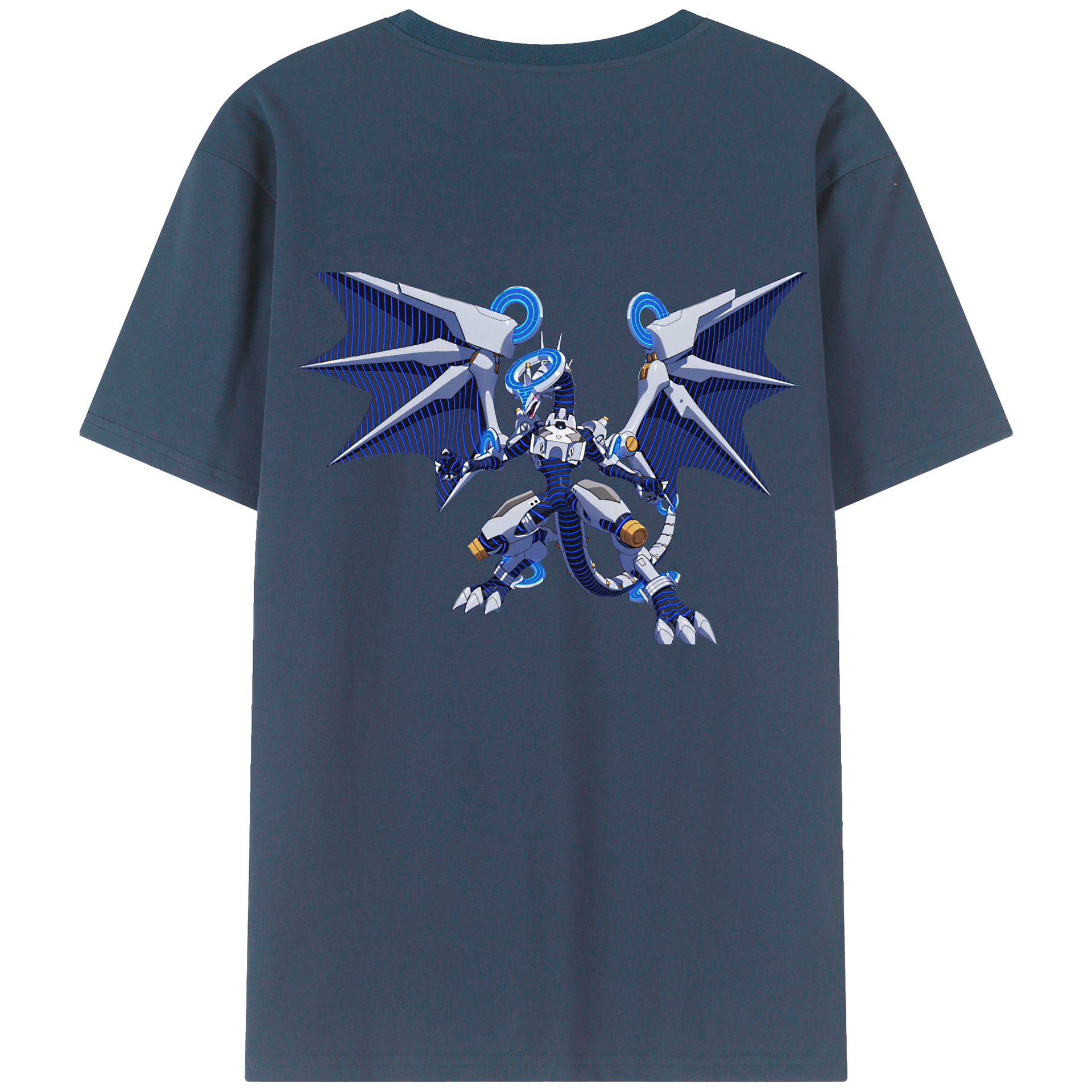 （画像用） 遊☆戯☆王 Yu-Gi-Oh! 綿100％ メンズ半袖Tシャツ（バックプリント） 通気性