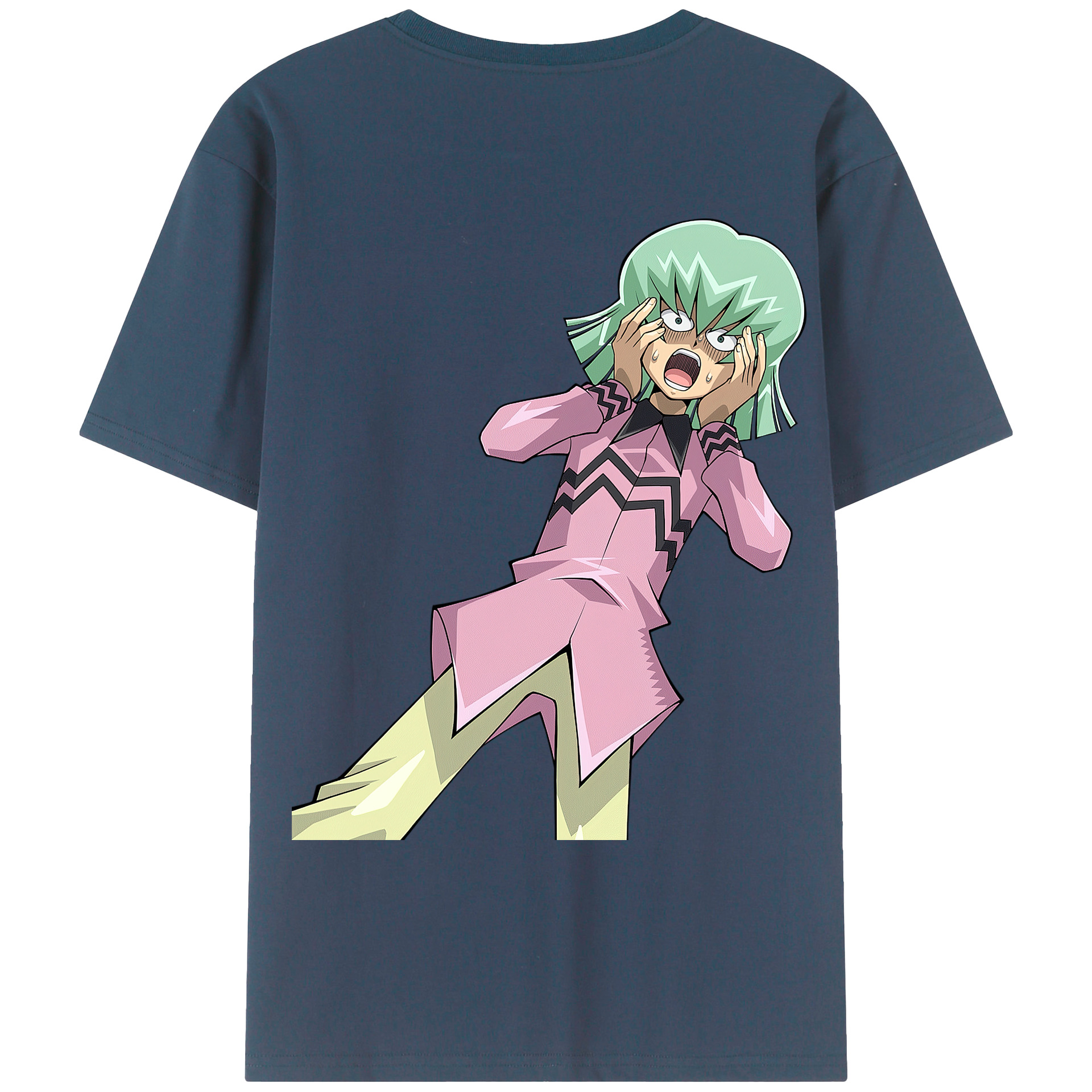 （画像用） 遊☆戯☆王 Yu-Gi-Oh! 綿100％ メンズ半袖Tシャツ（バックプリント） 通気性