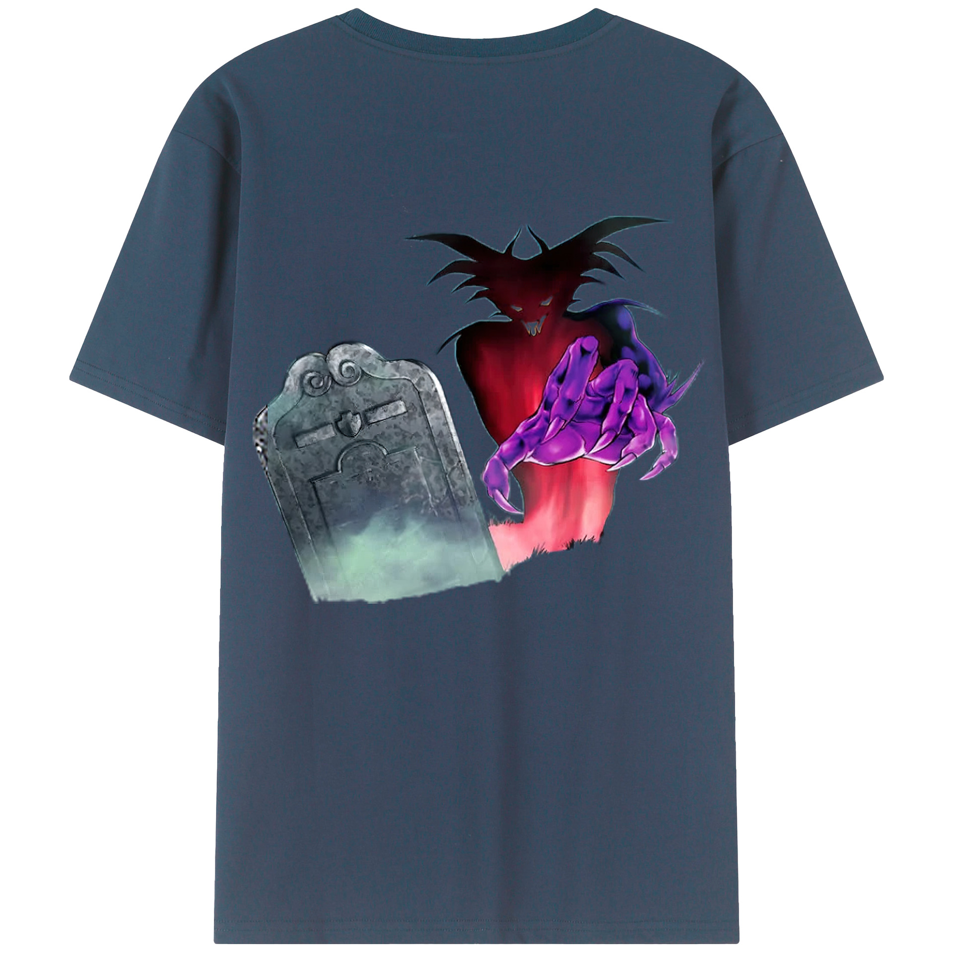 （画像用） 遊☆戯☆王 Yu-Gi-Oh! 綿100％ メンズ半袖Tシャツ（バックプリント） 通気性