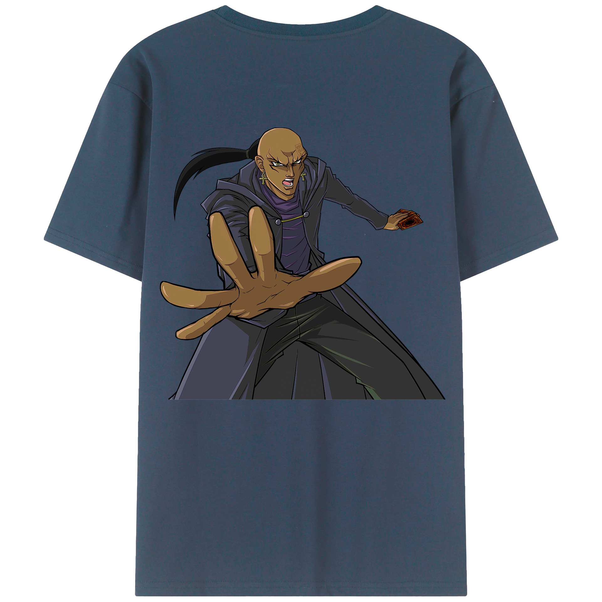 （画像用） 遊☆戯☆王 Yu-Gi-Oh! 綿100％ メンズ半袖Tシャツ（バックプリント） 通気性