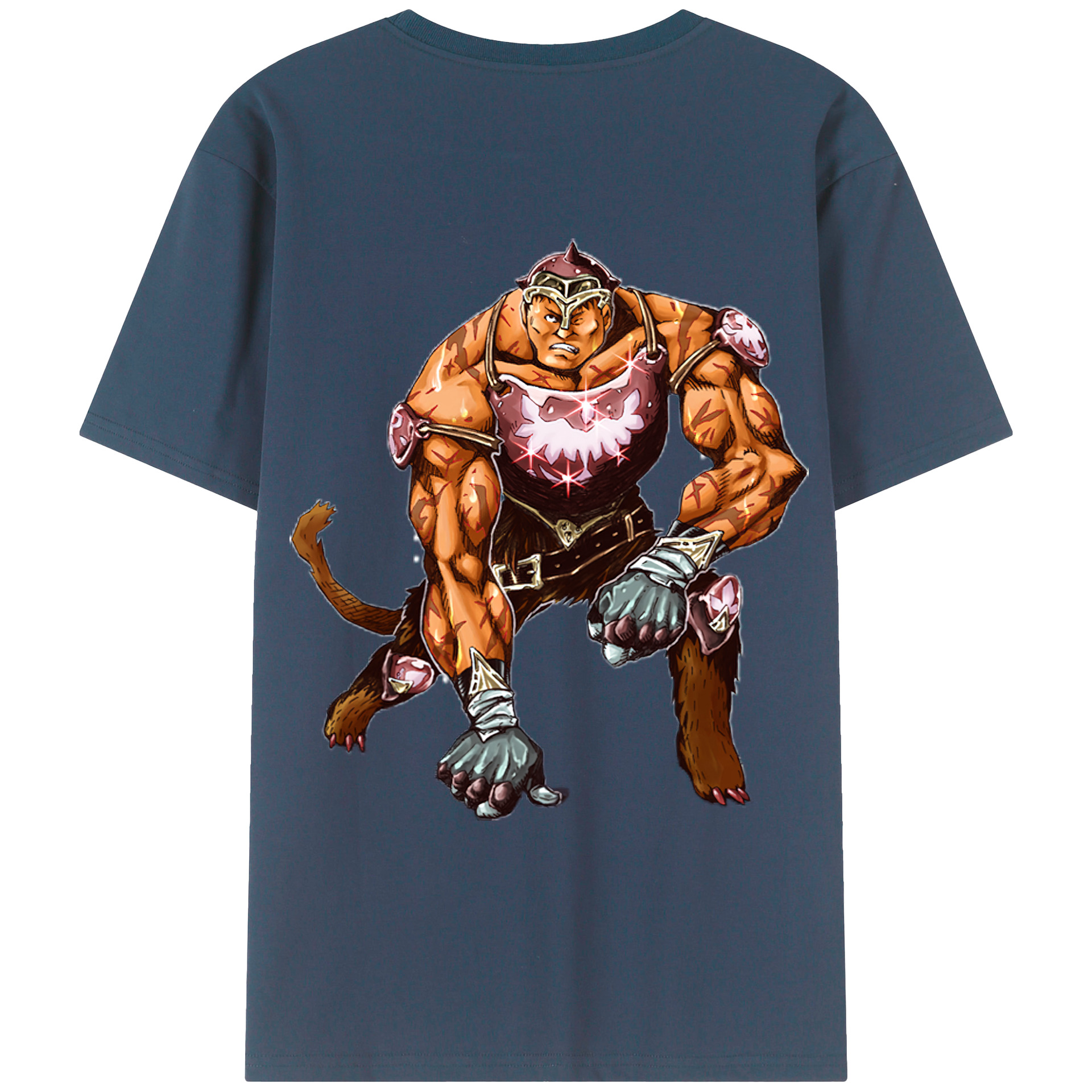 （画像用） 遊☆戯☆王 Yu-Gi-Oh! 綿100％ メンズ半袖Tシャツ（バックプリント） 通気性