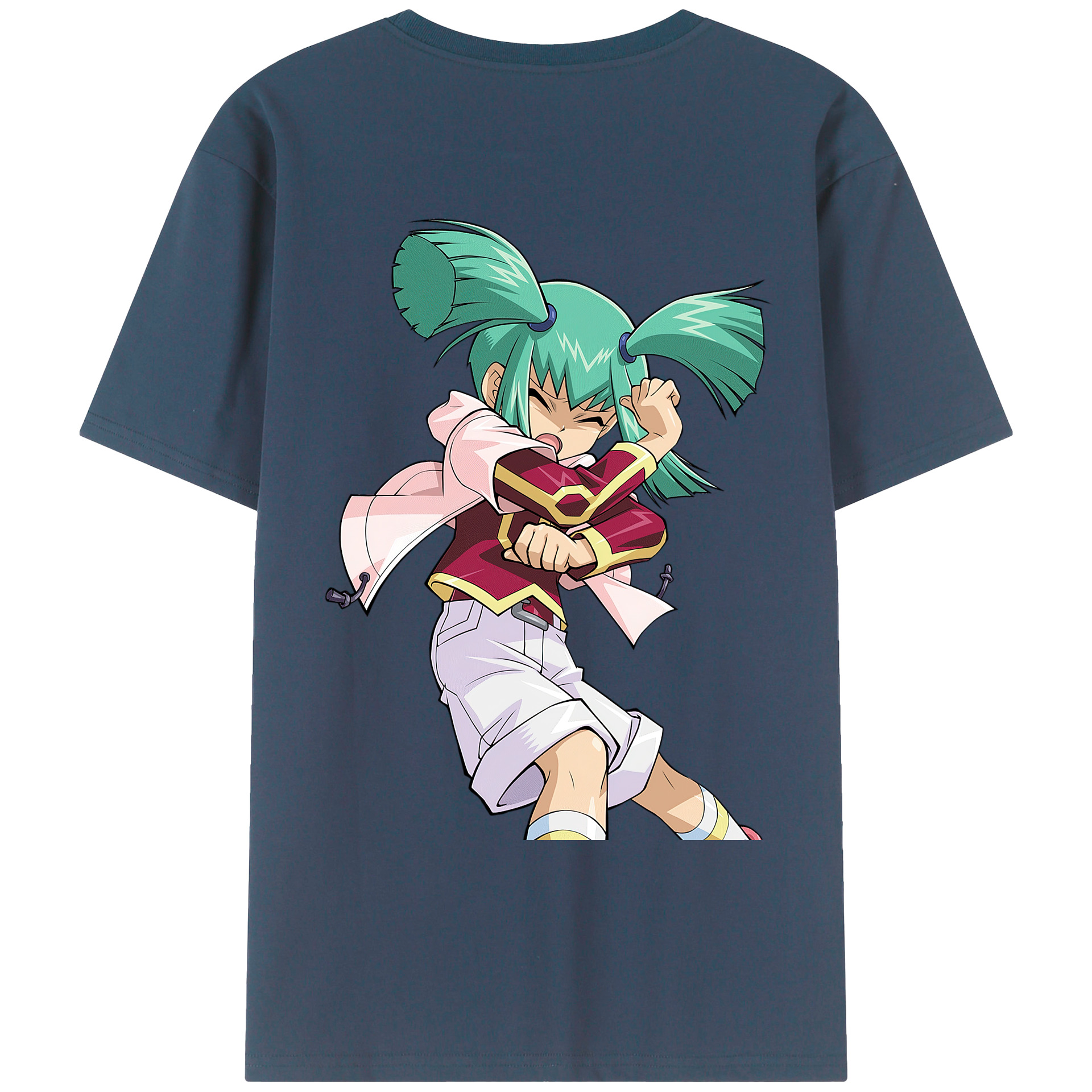 （画像用） 遊☆戯☆王 Yu-Gi-Oh! 綿100％ メンズ半袖Tシャツ（バックプリント） 通気性