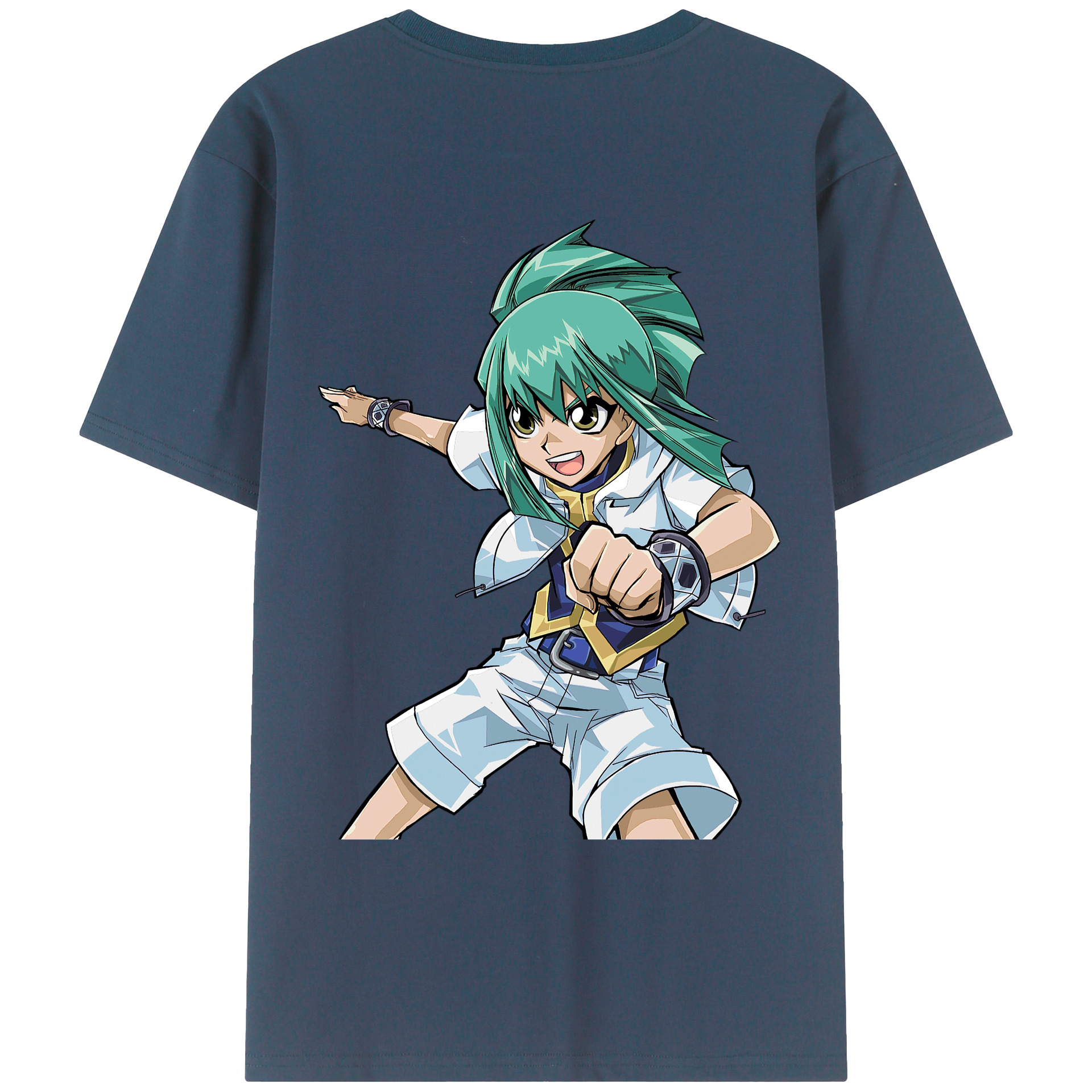 （画像用） 遊☆戯☆王 Yu-Gi-Oh! 綿100％ メンズ半袖Tシャツ（バックプリント） 通気性