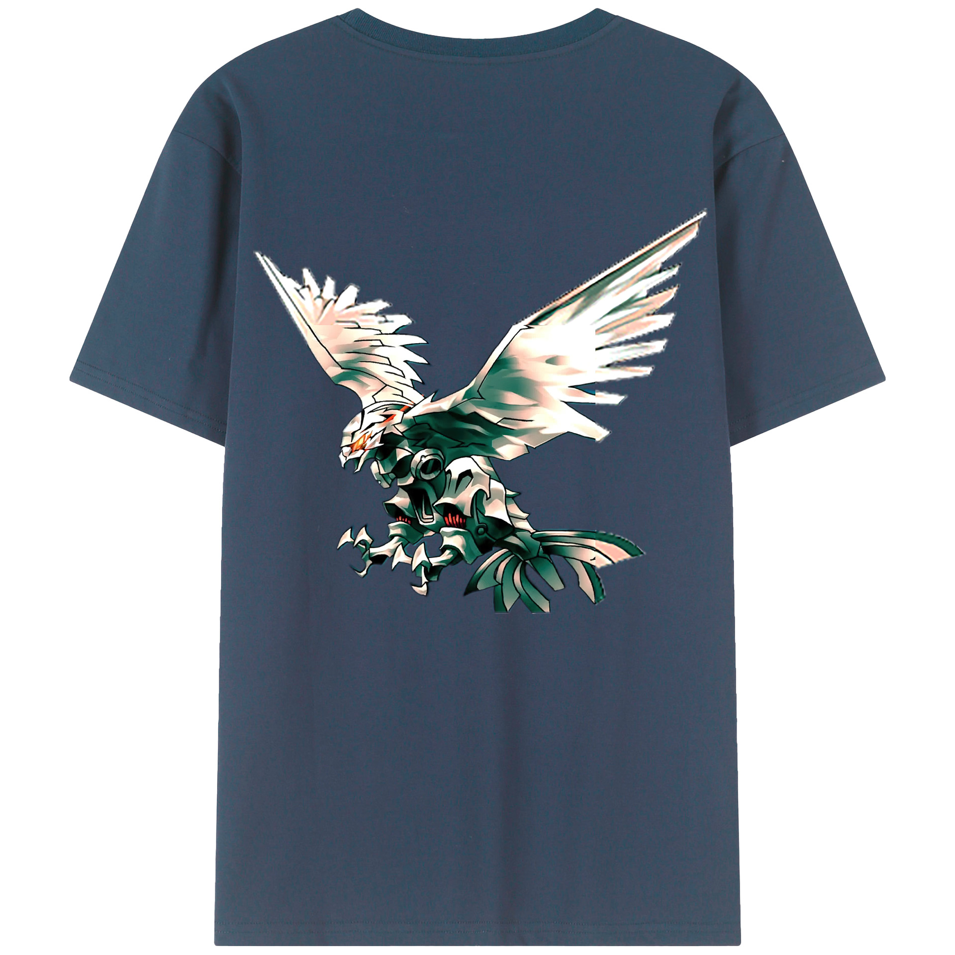 （画像用） 遊☆戯☆王 Yu-Gi-Oh! 綿100％ メンズ半袖Tシャツ（バックプリント） 通気性