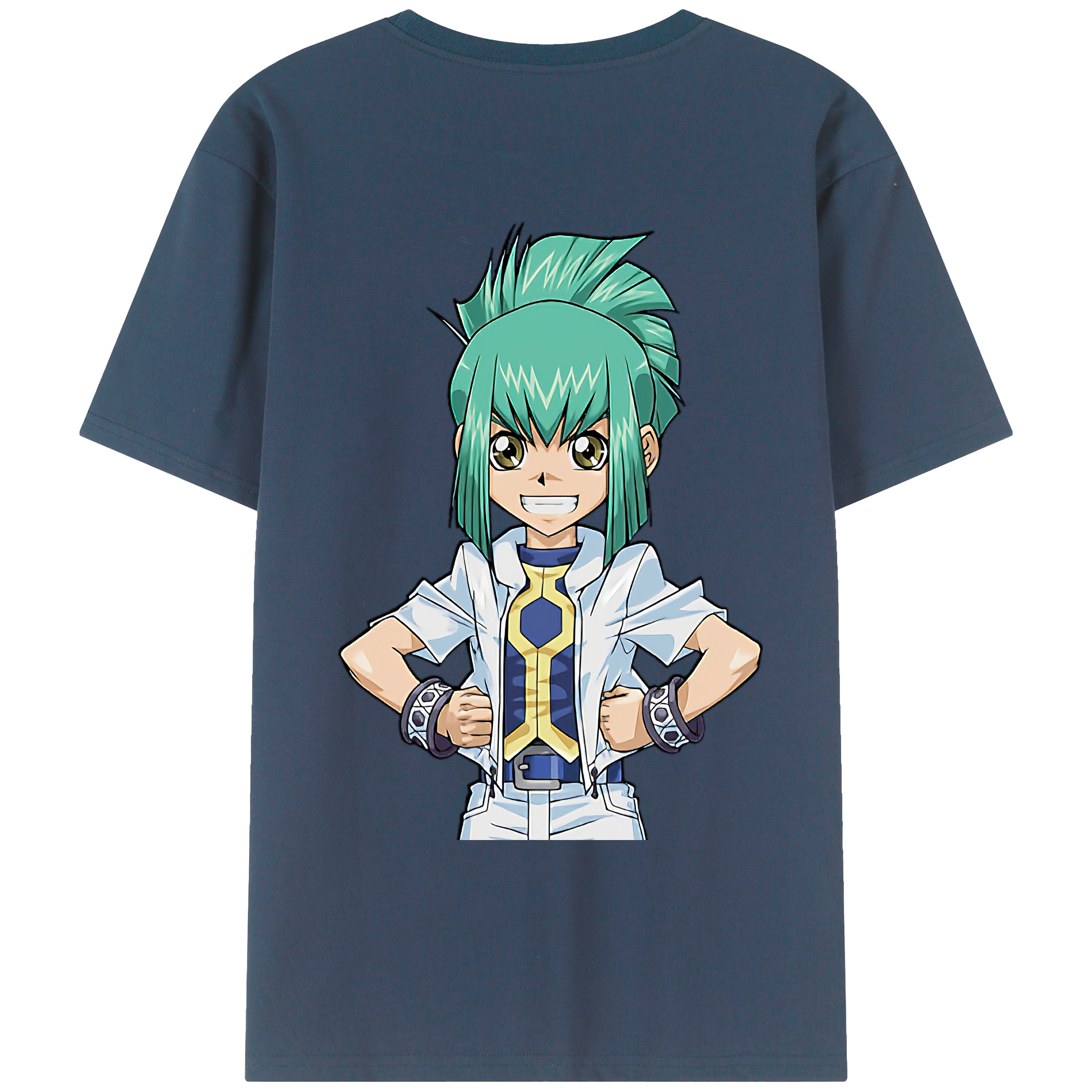 （画像用） 遊☆戯☆王 Yu-Gi-Oh! 綿100％ メンズ半袖Tシャツ（バックプリント） 通気性