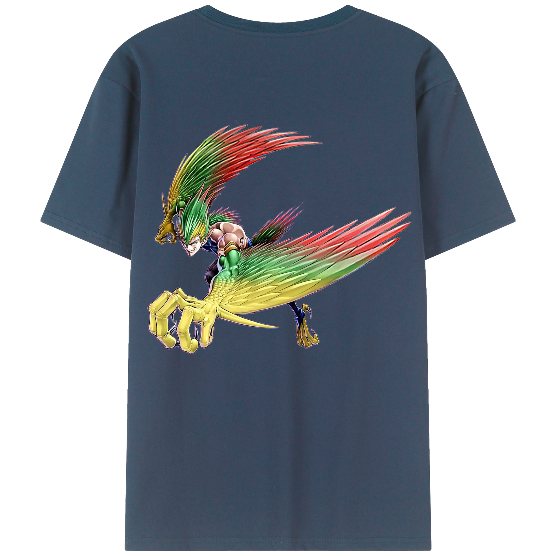 （画像用） 遊☆戯☆王 Yu-Gi-Oh! 綿100％ メンズ半袖Tシャツ（バックプリント） 通気性