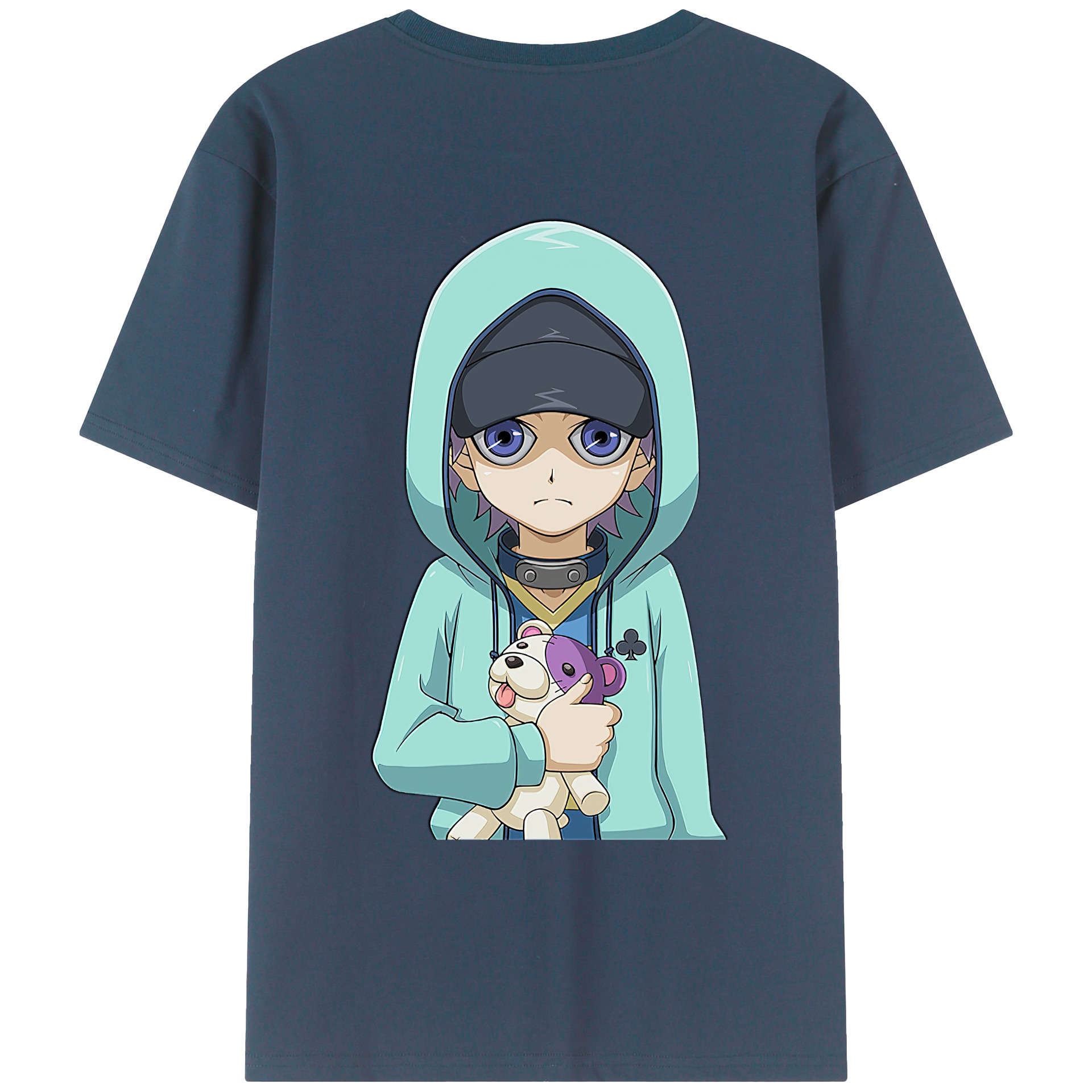 （画像用） 遊☆戯☆王 Yu-Gi-Oh! 綿100％ メンズ半袖Tシャツ（バックプリント） 通気性