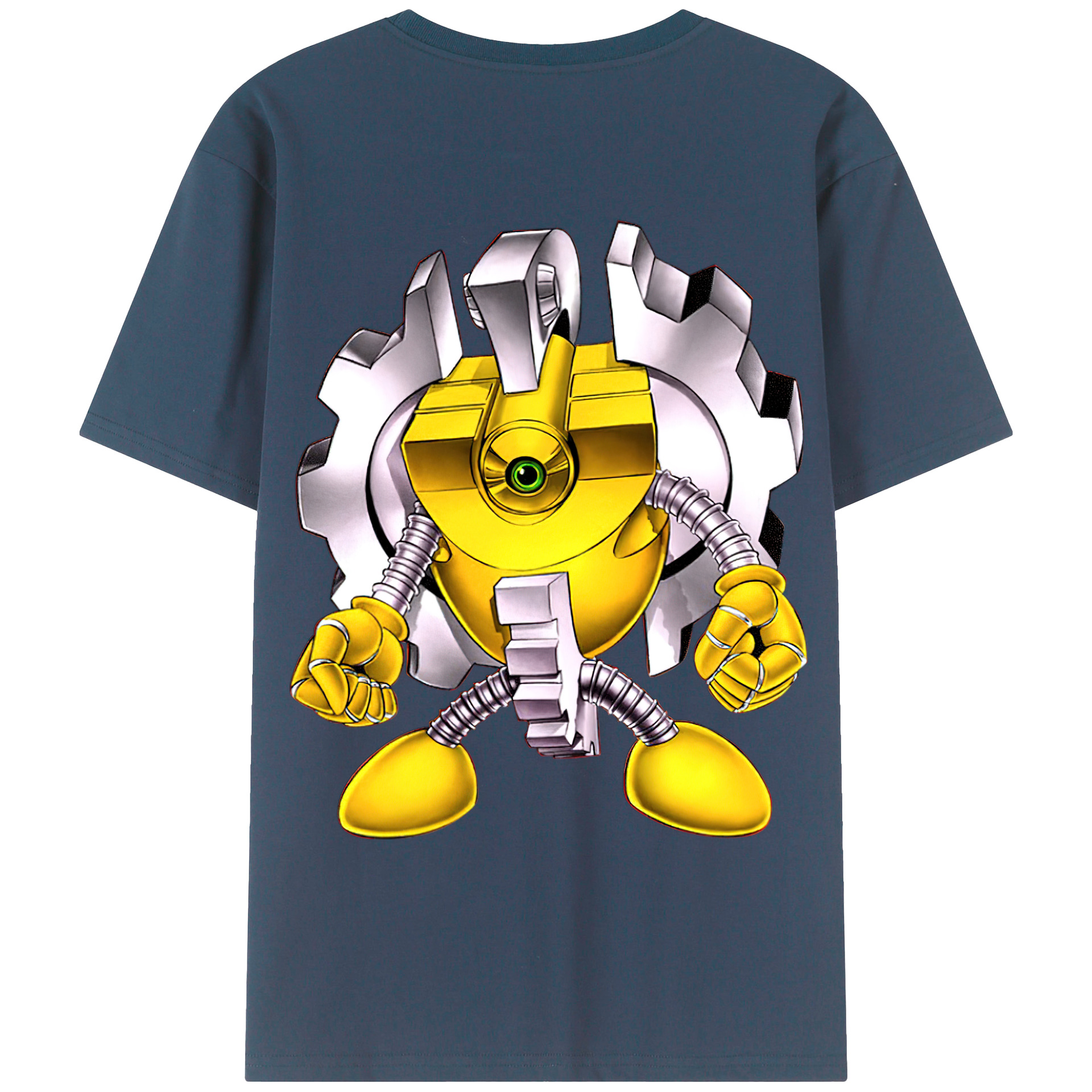 （画像用） 遊☆戯☆王 Yu-Gi-Oh! 綿100％ メンズ半袖Tシャツ（バックプリント） 通気性