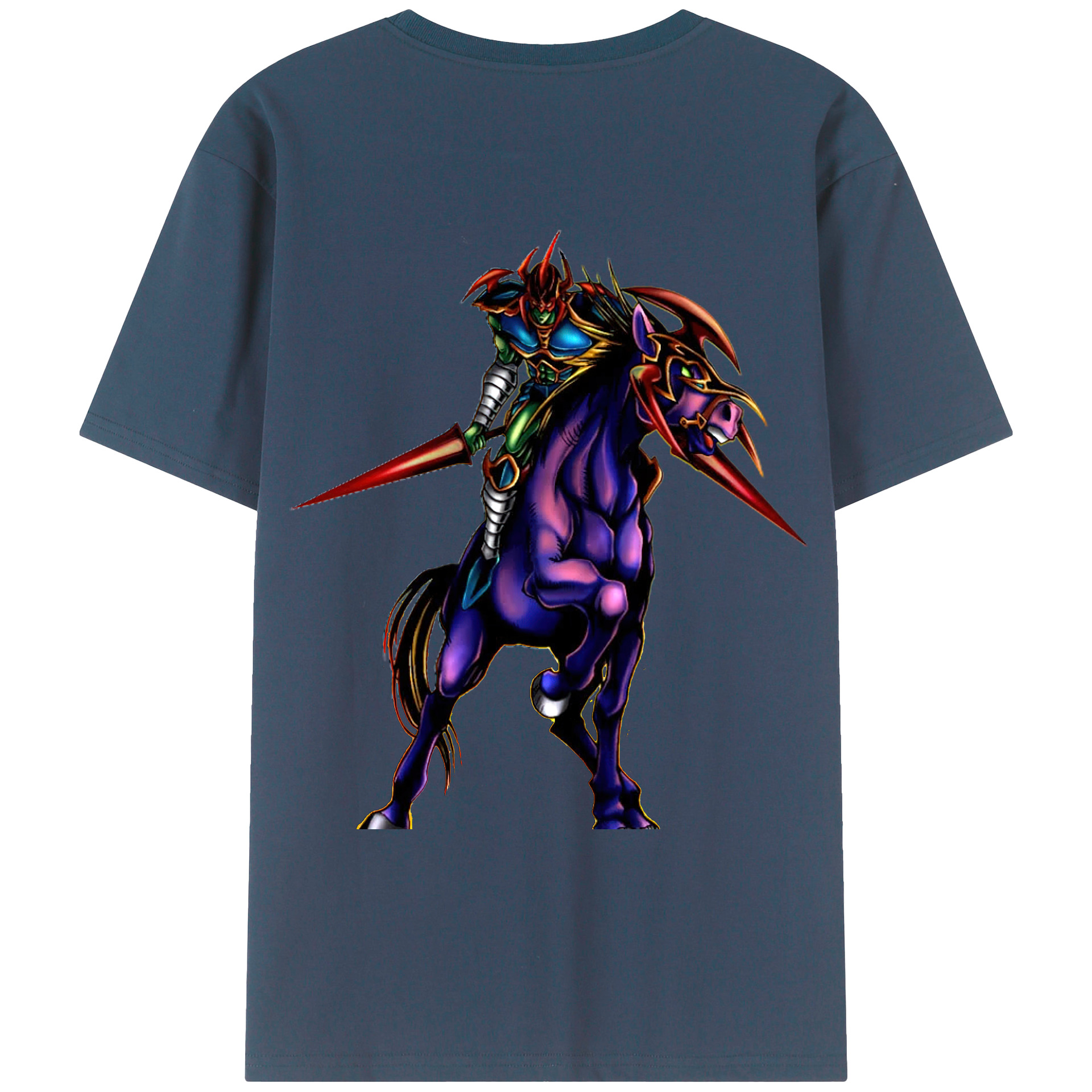 （画像用） 遊☆戯☆王 Yu-Gi-Oh! 綿100％ メンズ半袖Tシャツ（バックプリント） 通気性