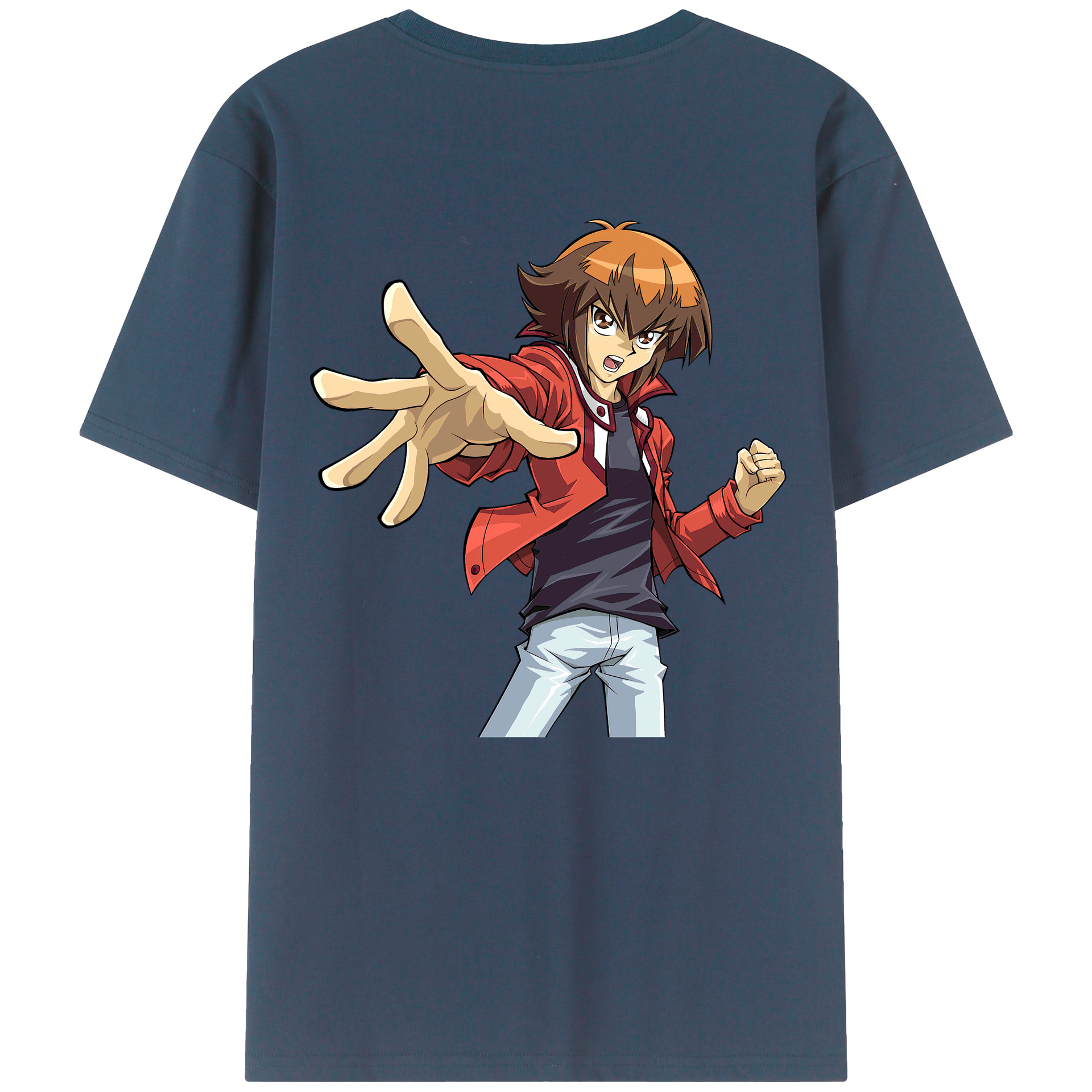 （画像用） 遊☆戯☆王 Yu-Gi-Oh! 綿100％ メンズ半袖Tシャツ（バックプリント） 通気性