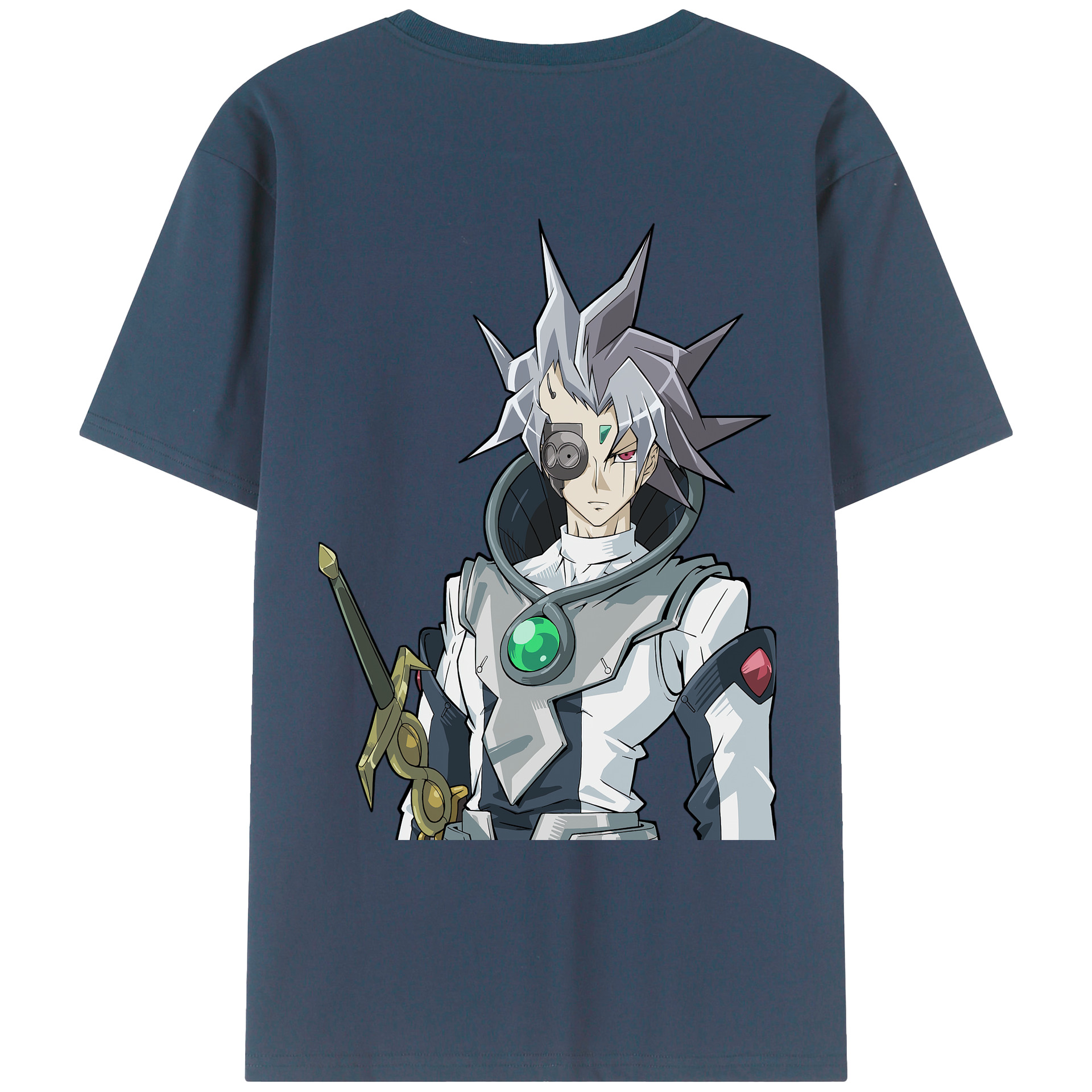 （画像用） 遊☆戯☆王 Yu-Gi-Oh! 綿100％ メンズ半袖Tシャツ（バックプリント） 通気性