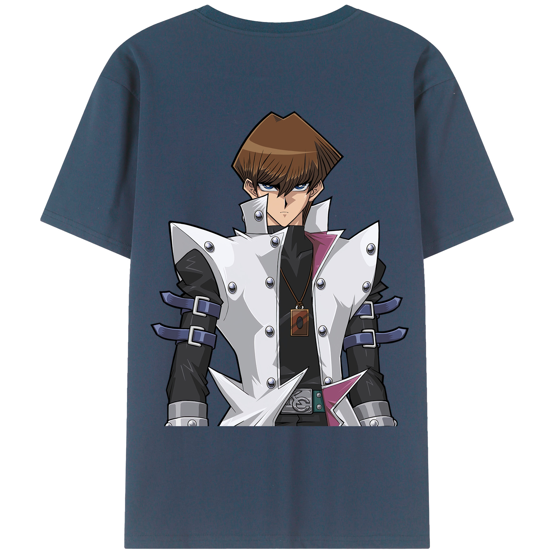 （画像用） 遊☆戯☆王 Yu-Gi-Oh! 綿100％ メンズ半袖Tシャツ（バックプリント） 通気性