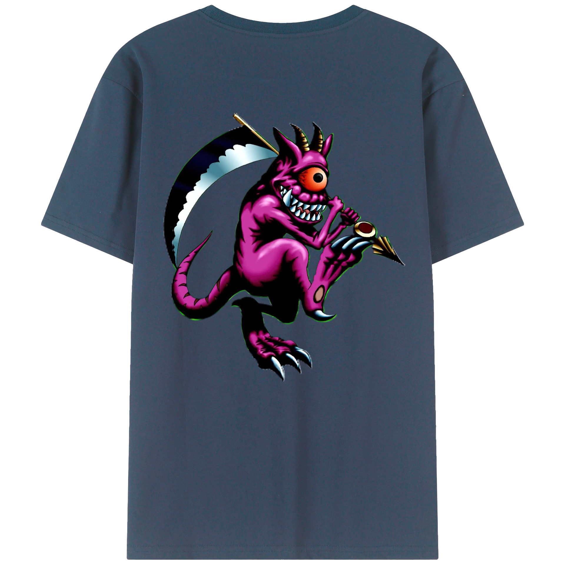 （画像用） 遊☆戯☆王 Yu-Gi-Oh! 綿100％ メンズ半袖Tシャツ（バックプリント） 通気性