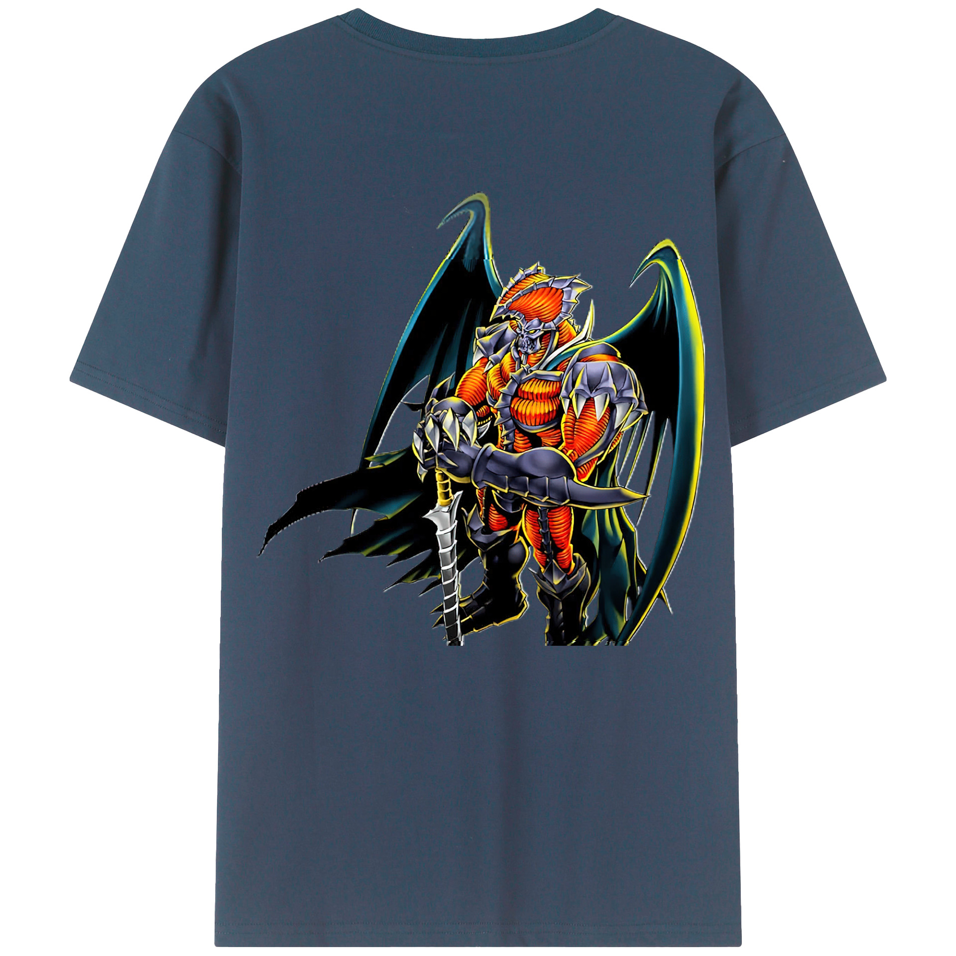 （画像用） 遊☆戯☆王 Yu-Gi-Oh! 綿100％ メンズ半袖Tシャツ（バックプリント） 通気性
