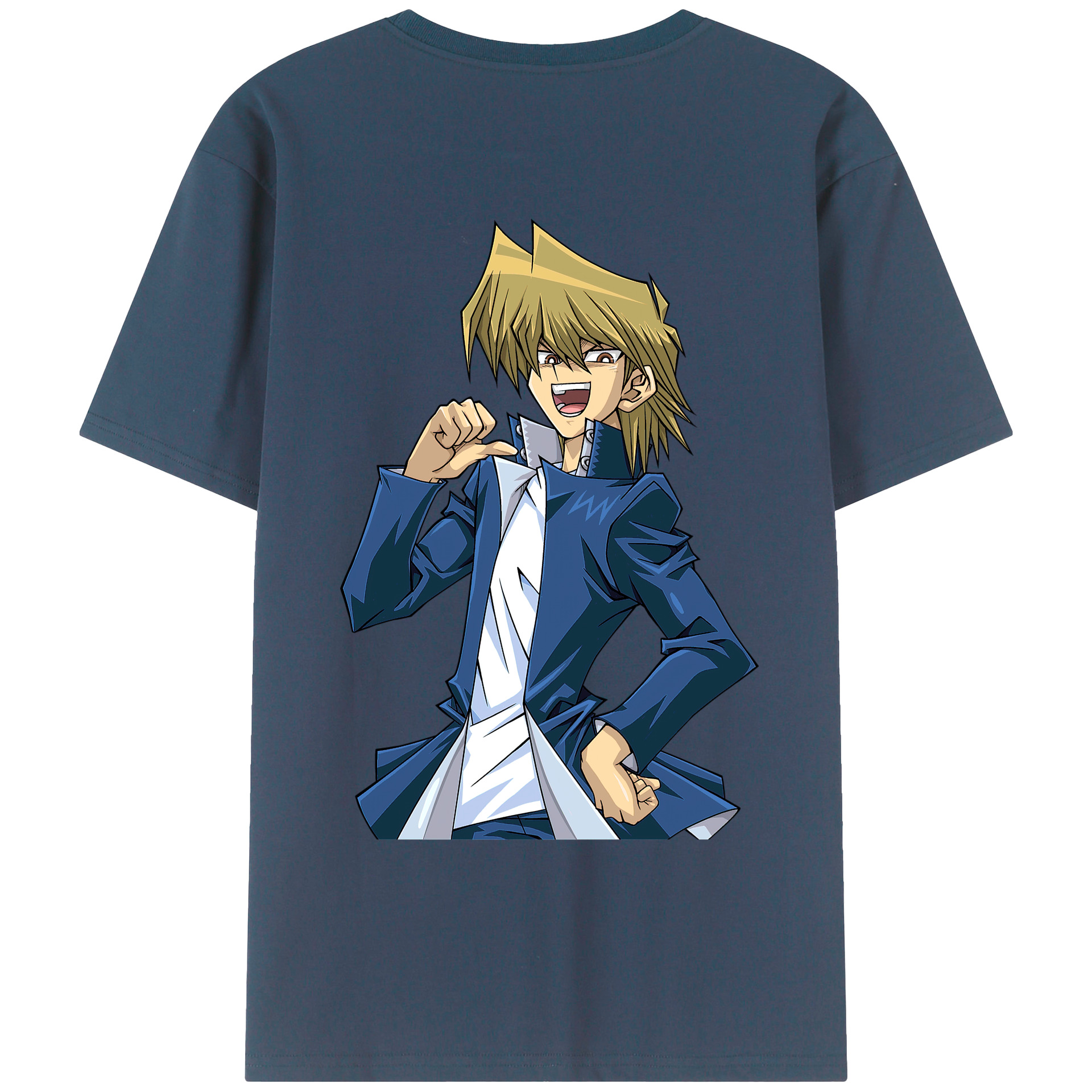 （画像用） 遊☆戯☆王 Yu-Gi-Oh! 綿100％ メンズ半袖Tシャツ（バックプリント） 通気性