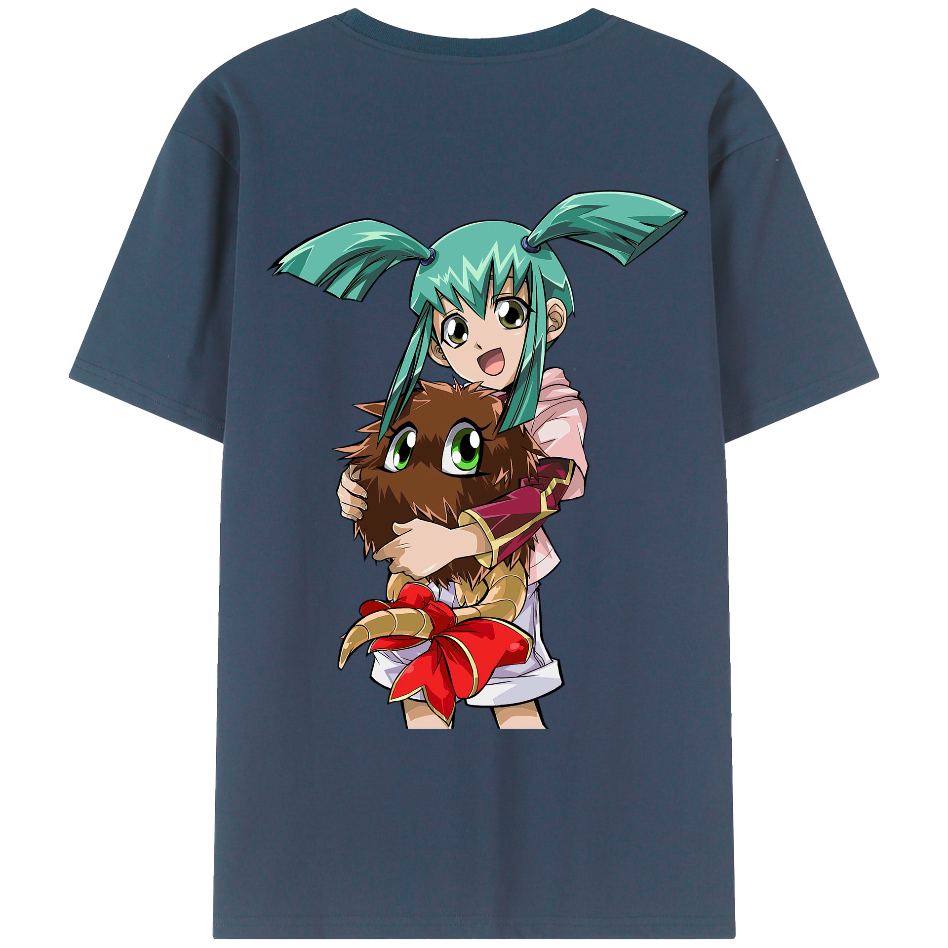 （画像用） 遊☆戯☆王 Yu-Gi-Oh! 綿100％ メンズ半袖Tシャツ（バックプリント） 通気性
