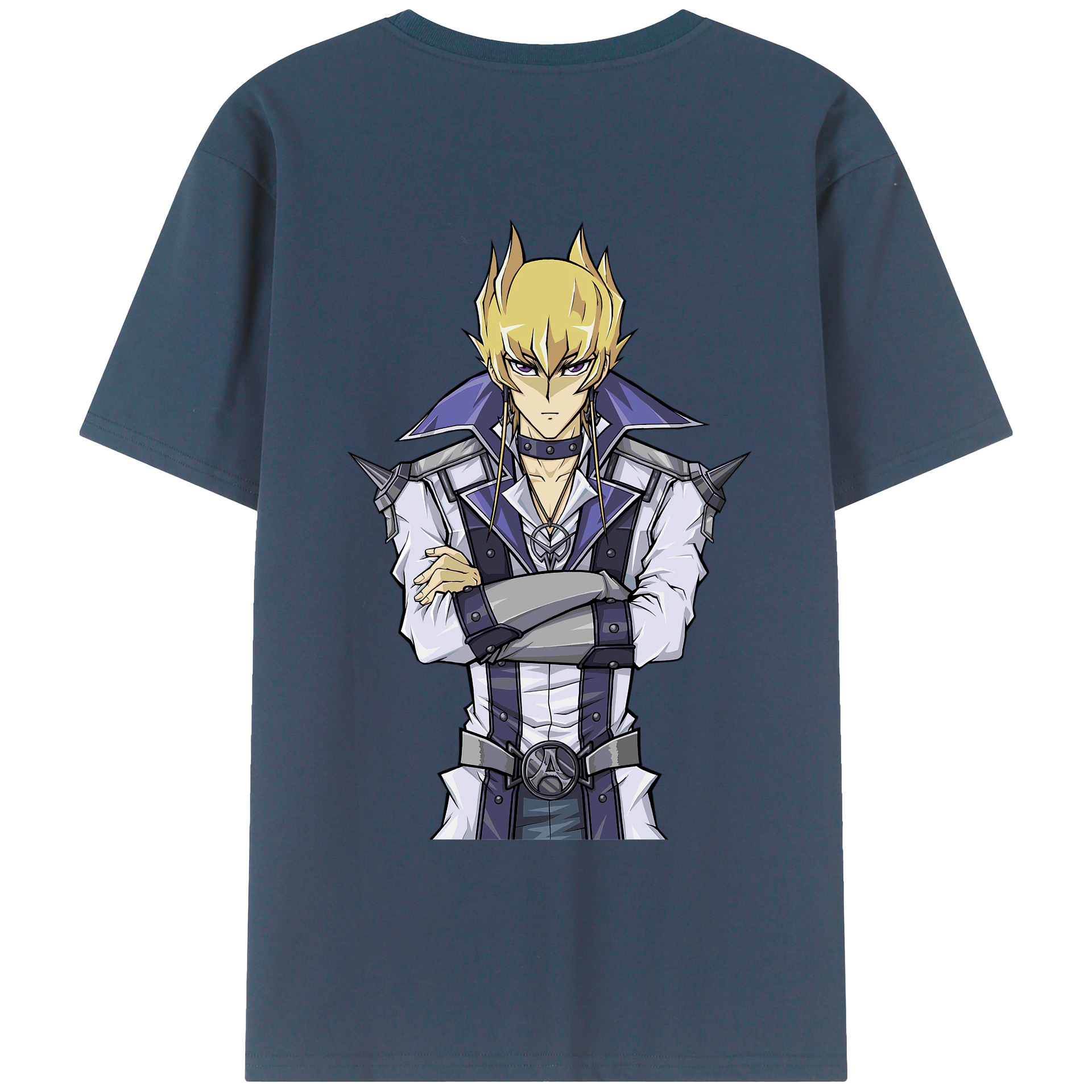 （画像用） 遊☆戯☆王 Yu-Gi-Oh! 綿100％ メンズ半袖Tシャツ（バックプリント） 通気性