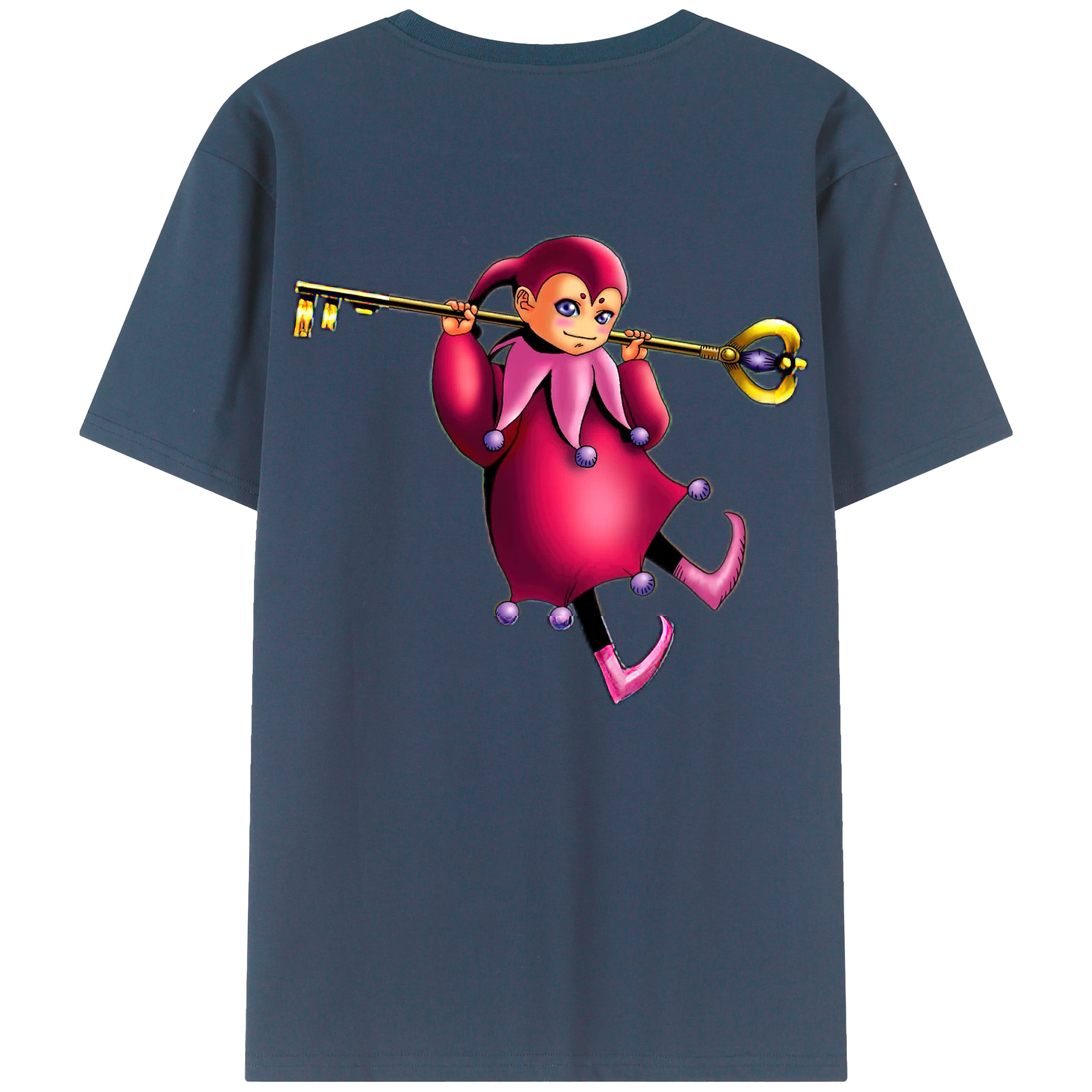 （画像用） 遊☆戯☆王 Yu-Gi-Oh! 綿100％ メンズ半袖Tシャツ（バックプリント） 通気性