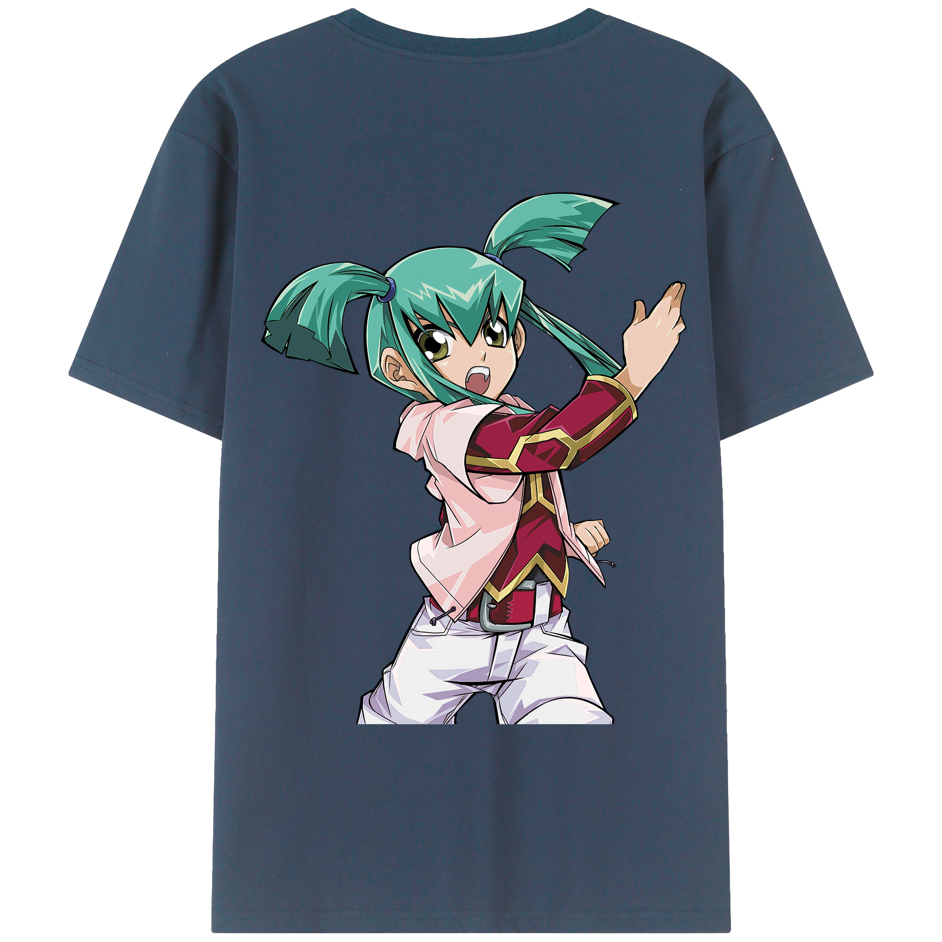 （画像用） 遊☆戯☆王 Yu-Gi-Oh! 綿100％ メンズ半袖Tシャツ（バックプリント） 通気性