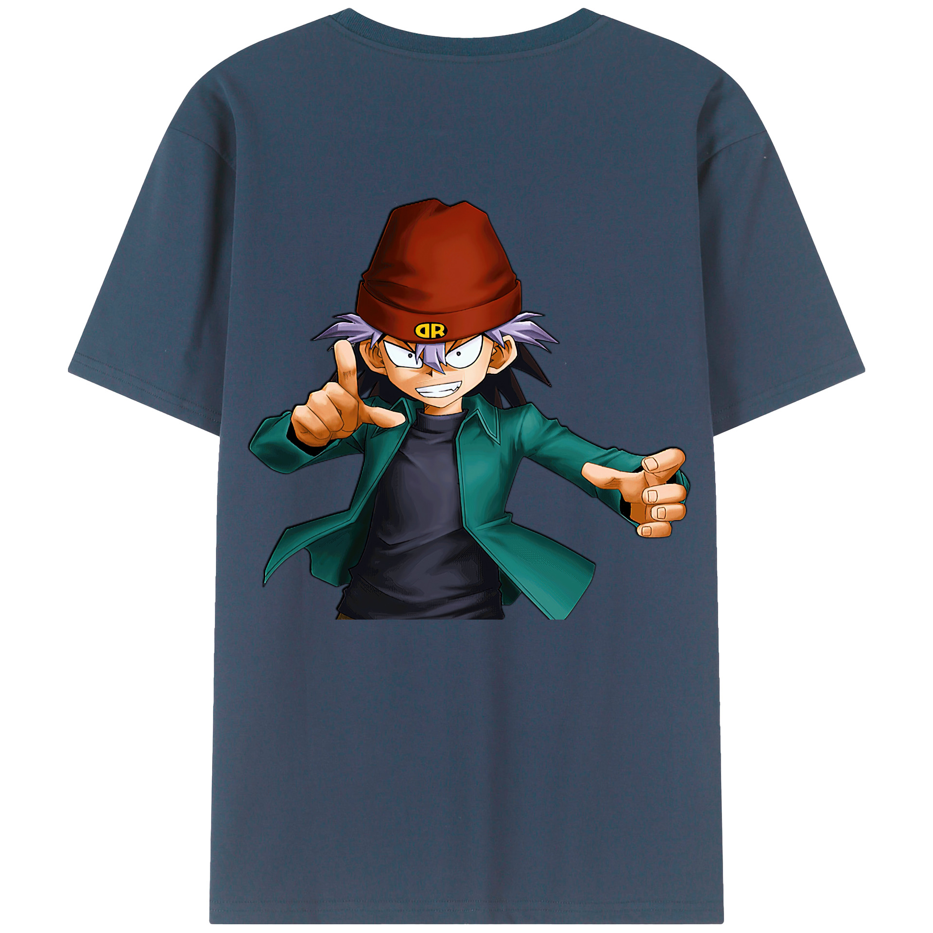 （画像用） 遊☆戯☆王 Yu-Gi-Oh! 綿100％ メンズ半袖Tシャツ（バックプリント） 通気性