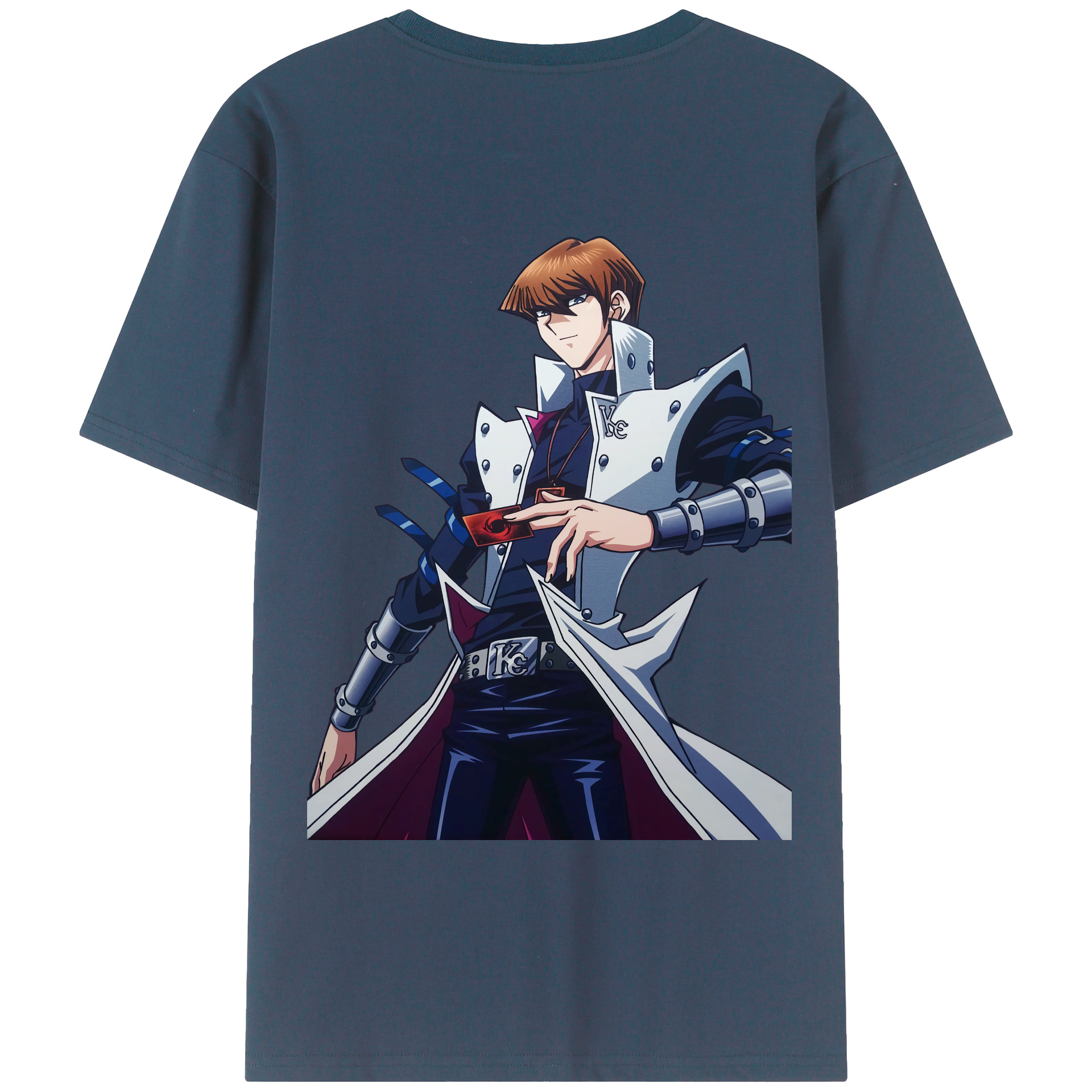 （画像用） 遊☆戯☆王 Yu-Gi-Oh! 綿100％ メンズ半袖Tシャツ（バックプリント） 通気性