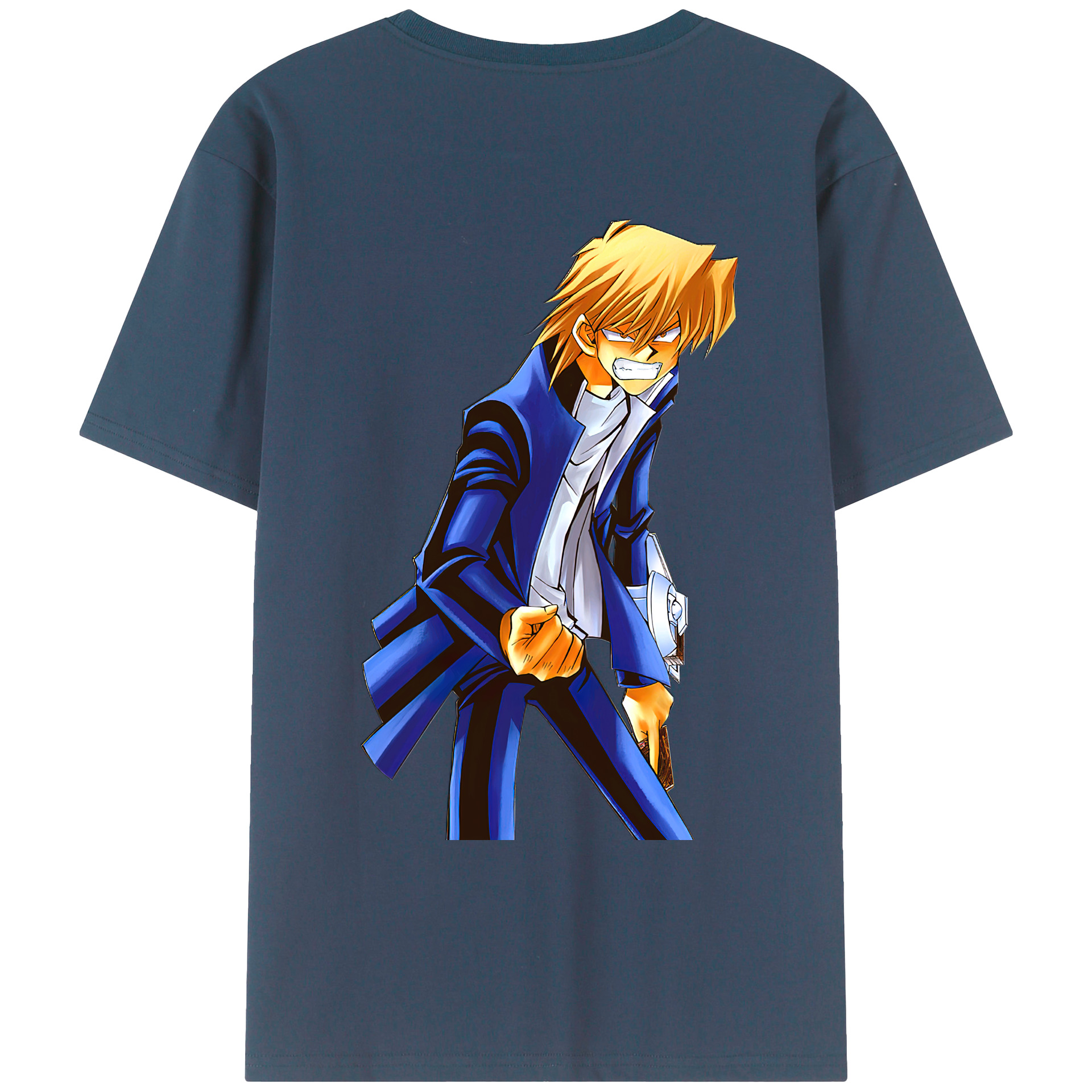 （画像用） 遊☆戯☆王 Yu-Gi-Oh! 綿100％ メンズ半袖Tシャツ（バックプリント） 通気性