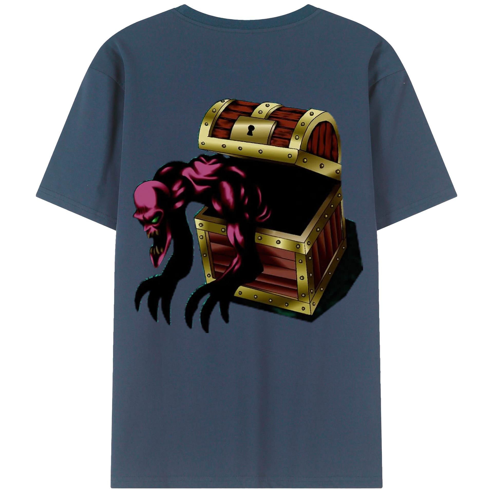 （画像用） 遊☆戯☆王 Yu-Gi-Oh! 綿100％ メンズ半袖Tシャツ（バックプリント） 通気性