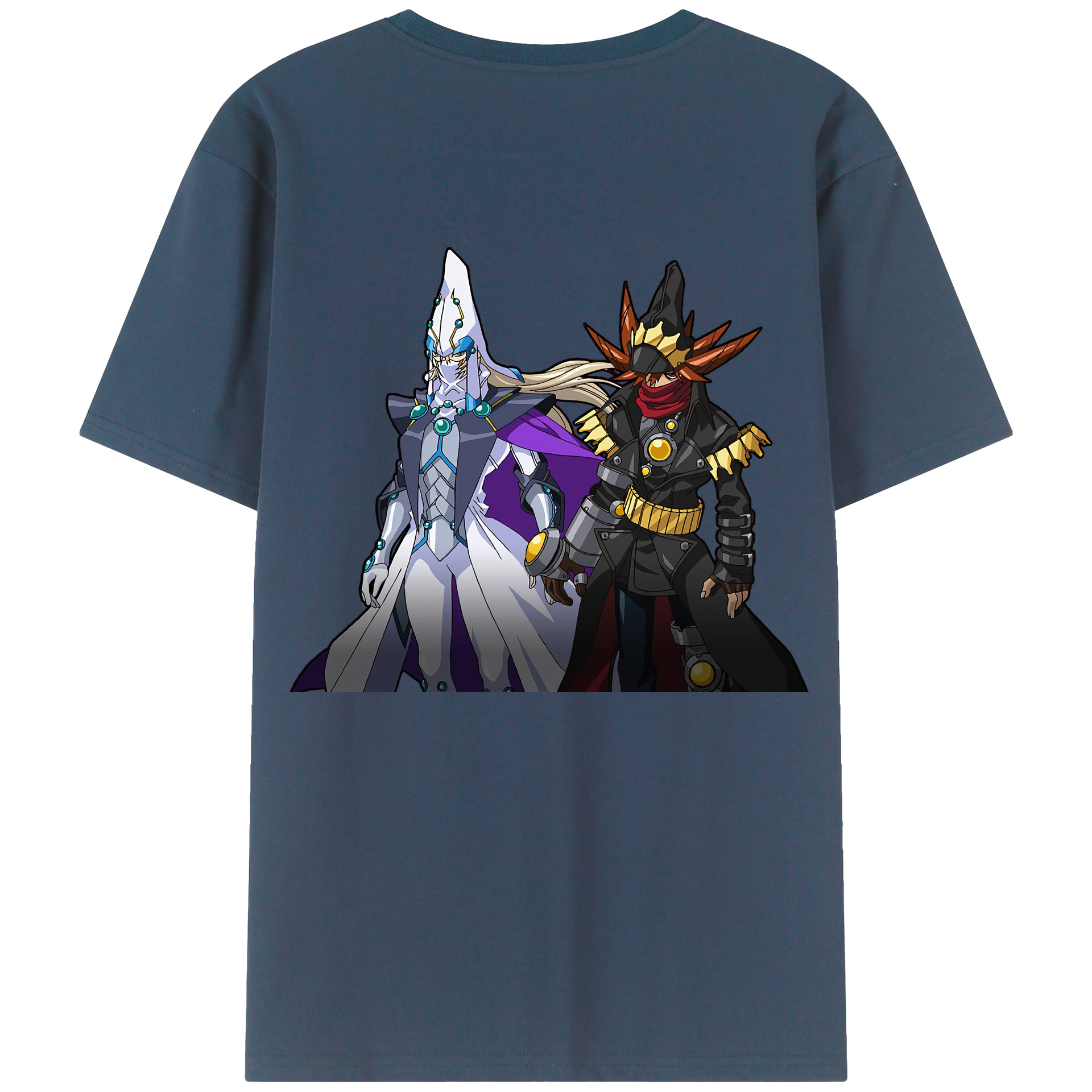 （画像用） 遊☆戯☆王 Yu-Gi-Oh! 綿100％ メンズ半袖Tシャツ（バックプリント） 通気性