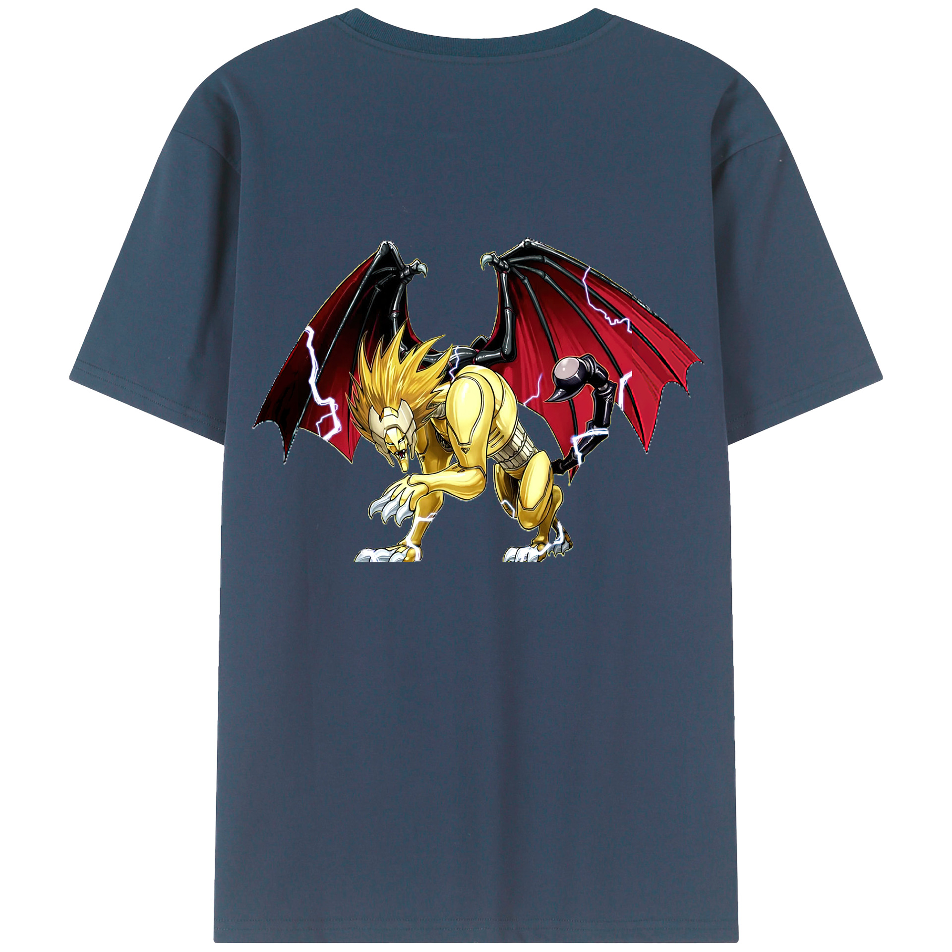 （画像用） 遊☆戯☆王 Yu-Gi-Oh! 綿100％ メンズ半袖Tシャツ（バックプリント） 通気性