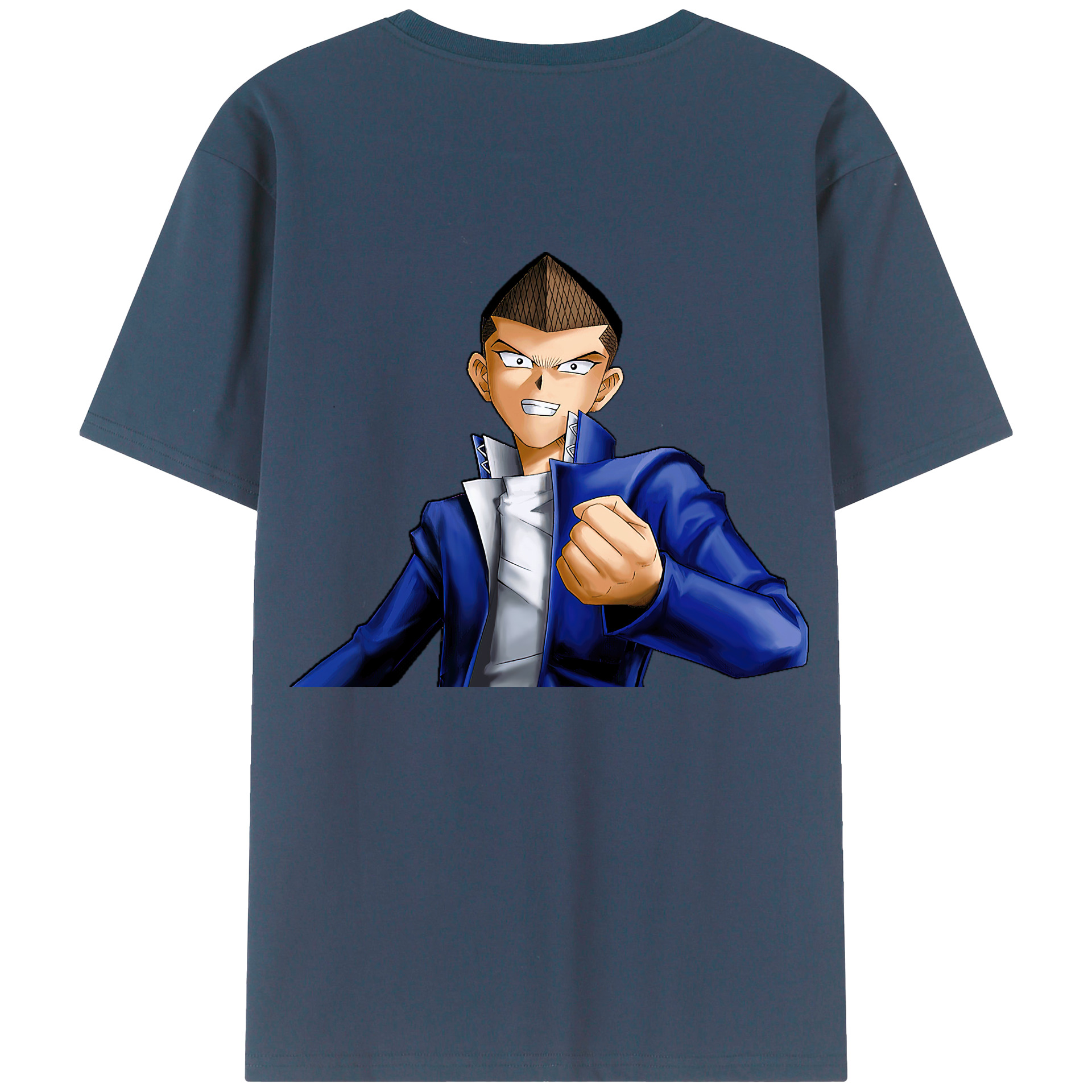 （画像用） 遊☆戯☆王 Yu-Gi-Oh! 綿100％ メンズ半袖Tシャツ（バックプリント） 通気性