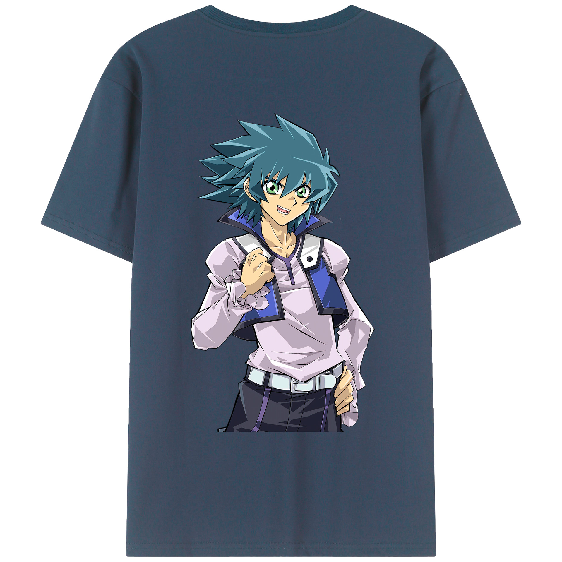 （画像用） 遊☆戯☆王 Yu-Gi-Oh! 綿100％ メンズ半袖Tシャツ（バックプリント） 通気性