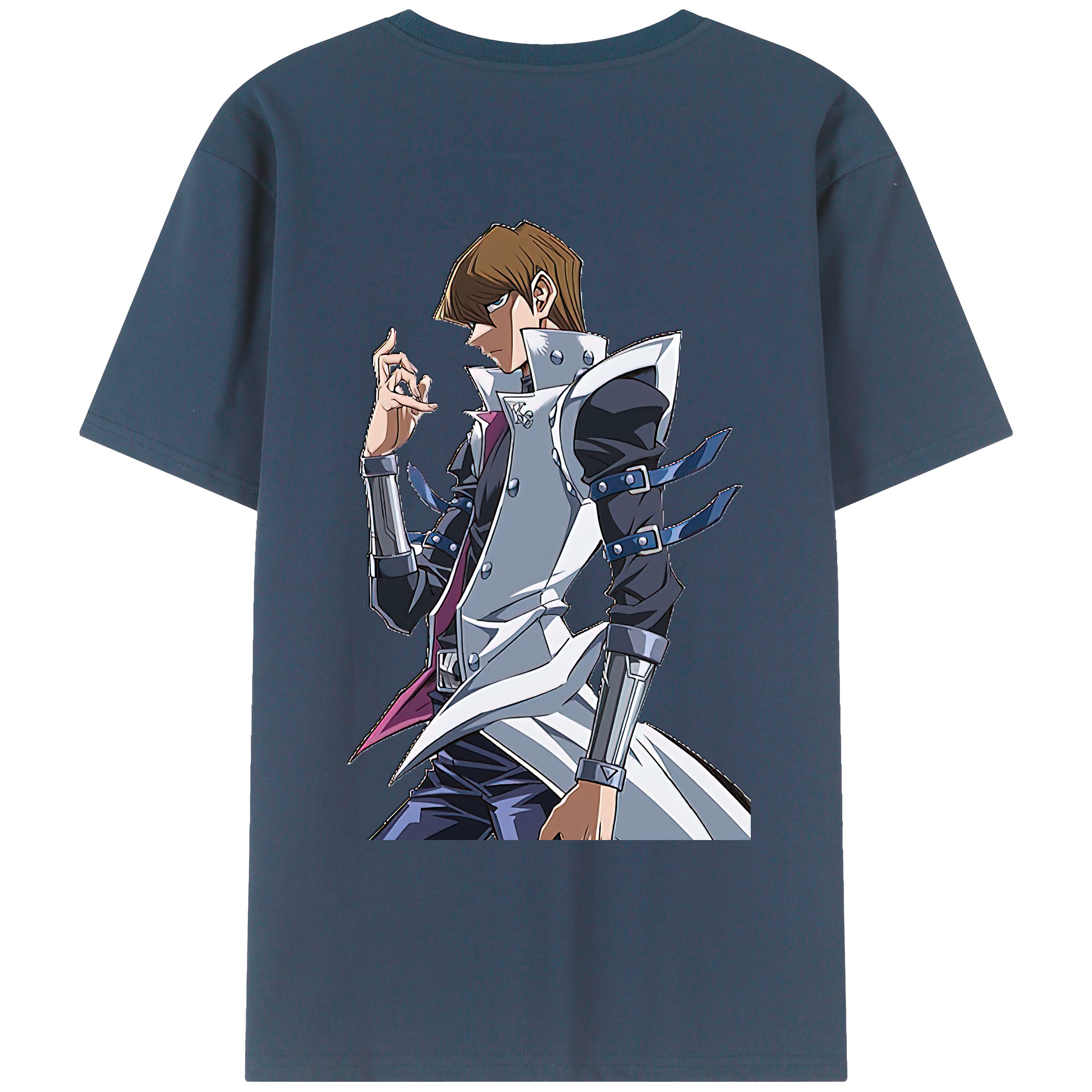 （画像用） 遊☆戯☆王 Yu-Gi-Oh! 綿100％ メンズ半袖Tシャツ（バックプリント） 通気性