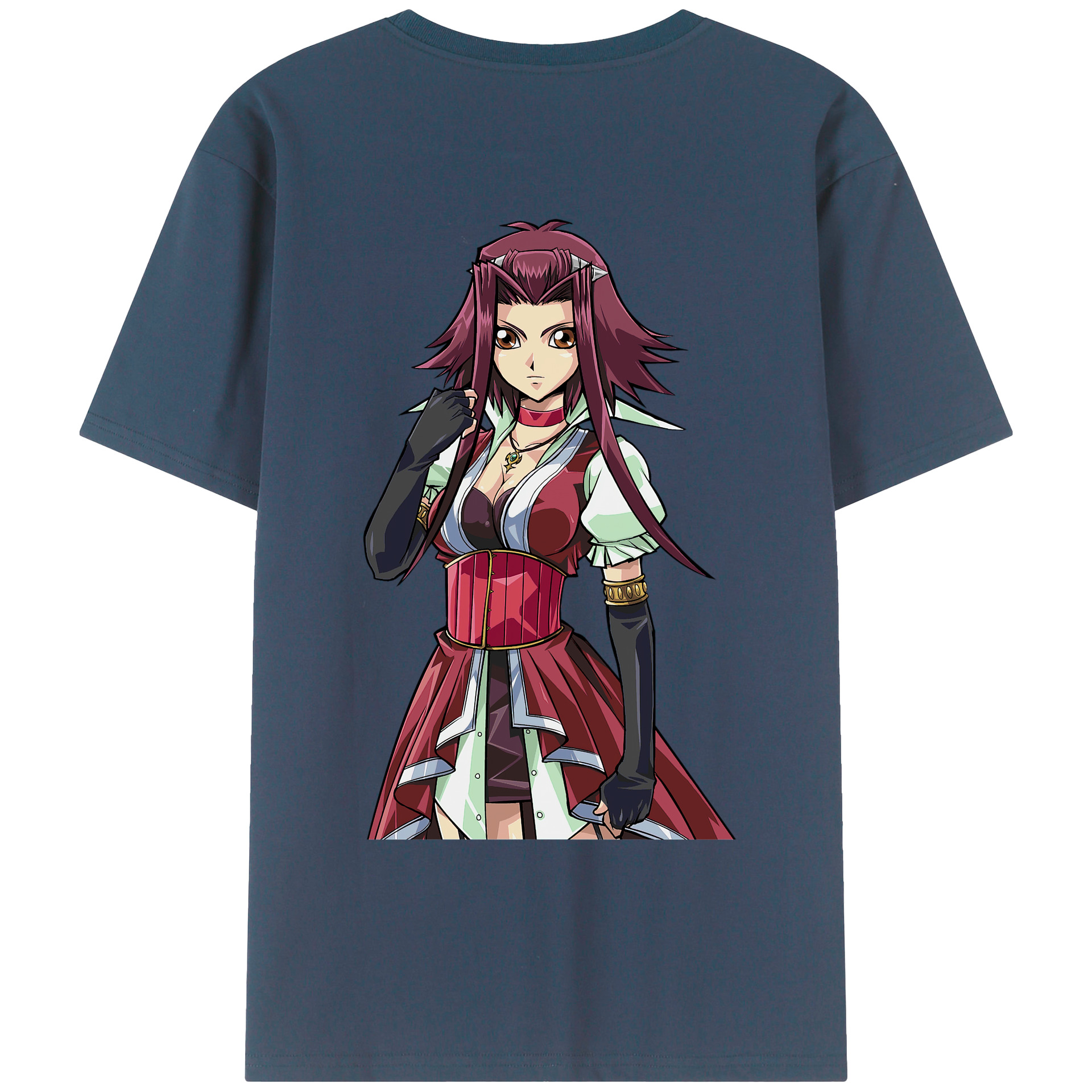 （画像用） 遊☆戯☆王 Yu-Gi-Oh! 綿100％ メンズ半袖Tシャツ（バックプリント） 通気性