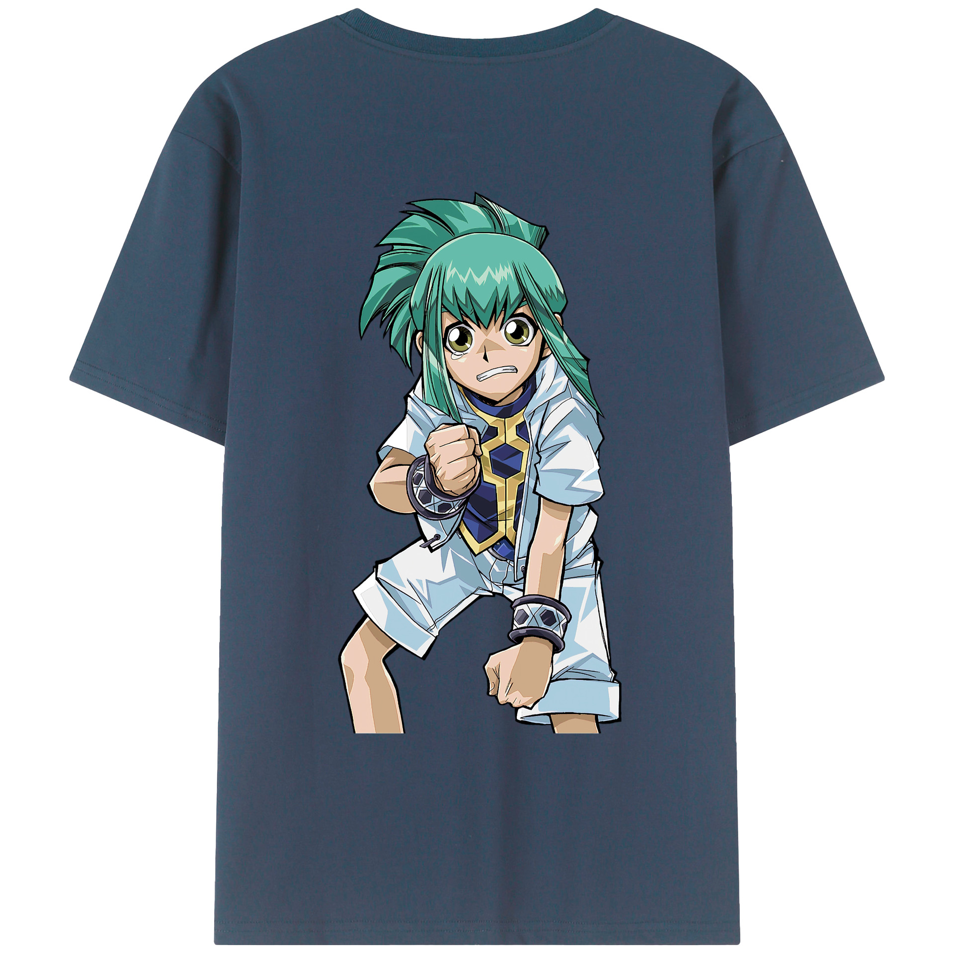 （画像用） 遊☆戯☆王 Yu-Gi-Oh! 綿100％ メンズ半袖Tシャツ（バックプリント） 通気性