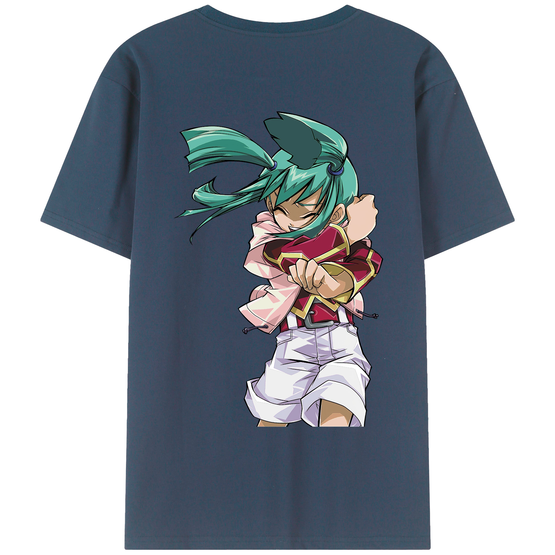 （画像用） 遊☆戯☆王 Yu-Gi-Oh! 綿100％ メンズ半袖Tシャツ（バックプリント） 通気性