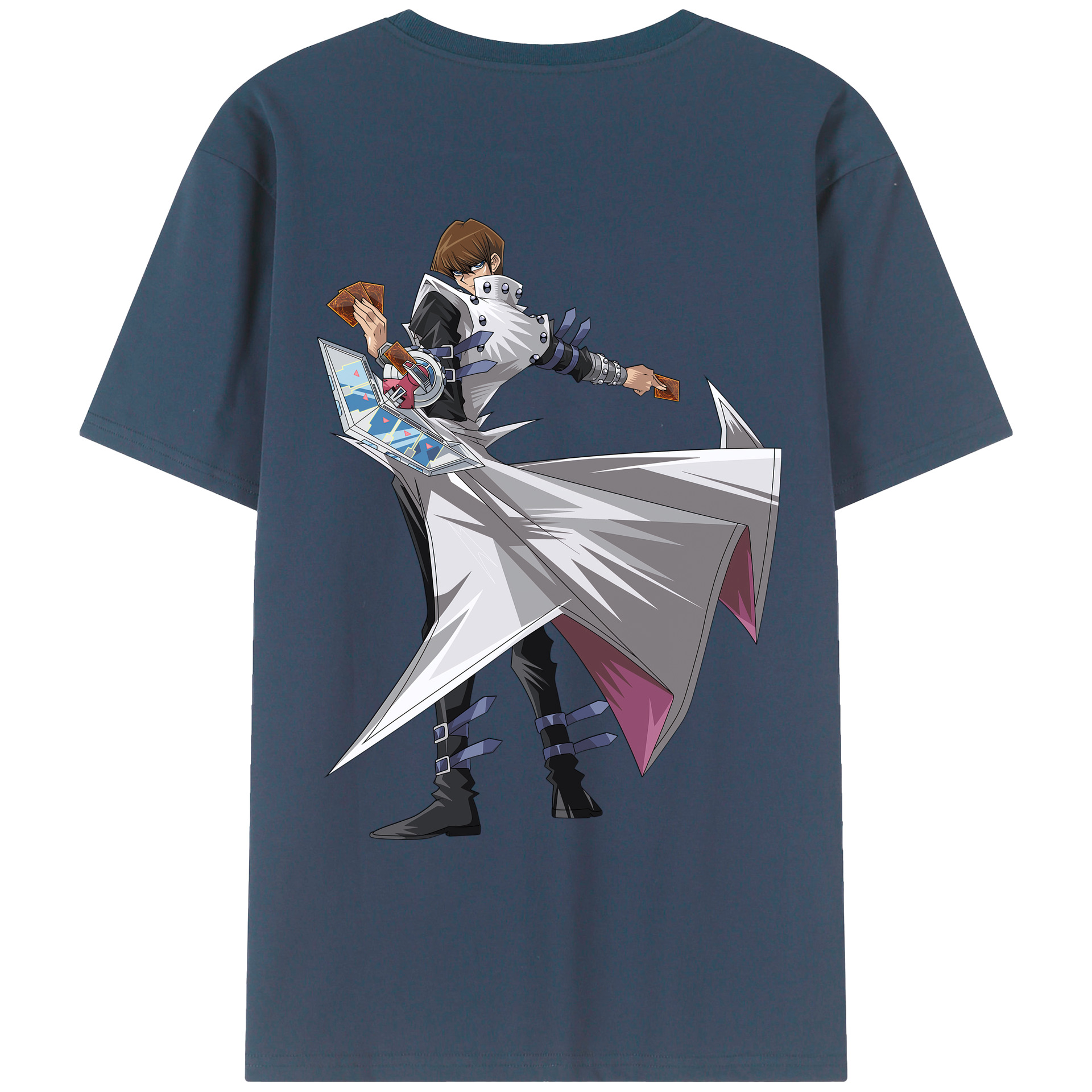 （画像用） 遊☆戯☆王 Yu-Gi-Oh! 綿100％ メンズ半袖Tシャツ（バックプリント） 通気性