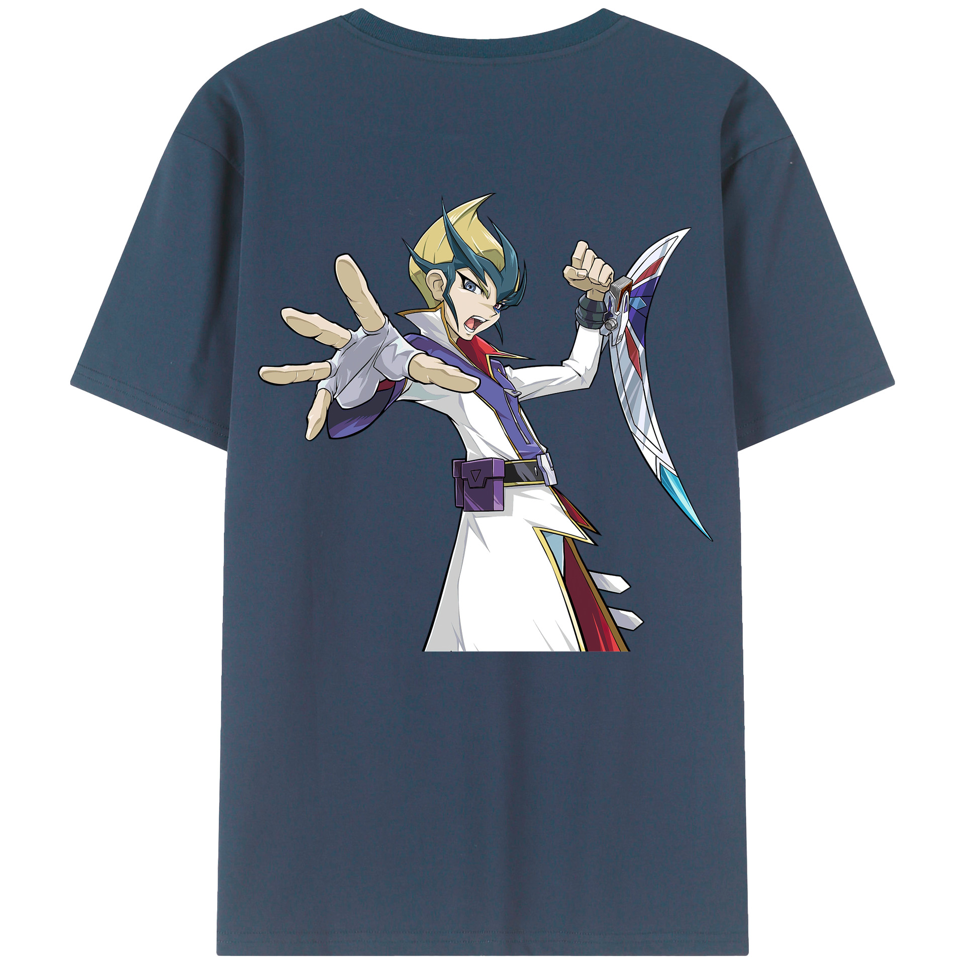 （画像用） 遊☆戯☆王 Yu-Gi-Oh! 綿100％ メンズ半袖Tシャツ（バックプリント） 通気性