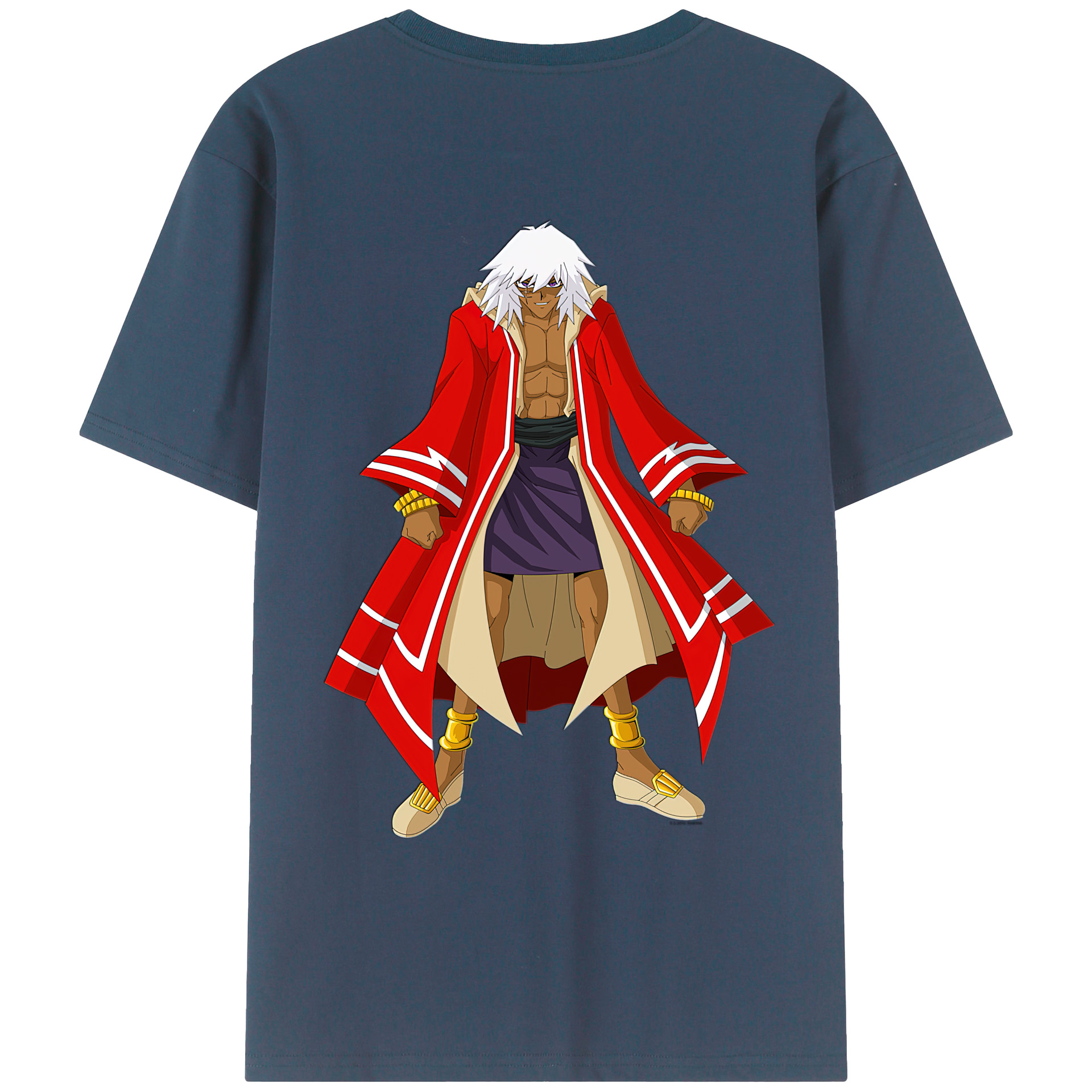 （画像用） 遊☆戯☆王 Yu-Gi-Oh! 綿100％ メンズ半袖Tシャツ（バックプリント） 通気性
