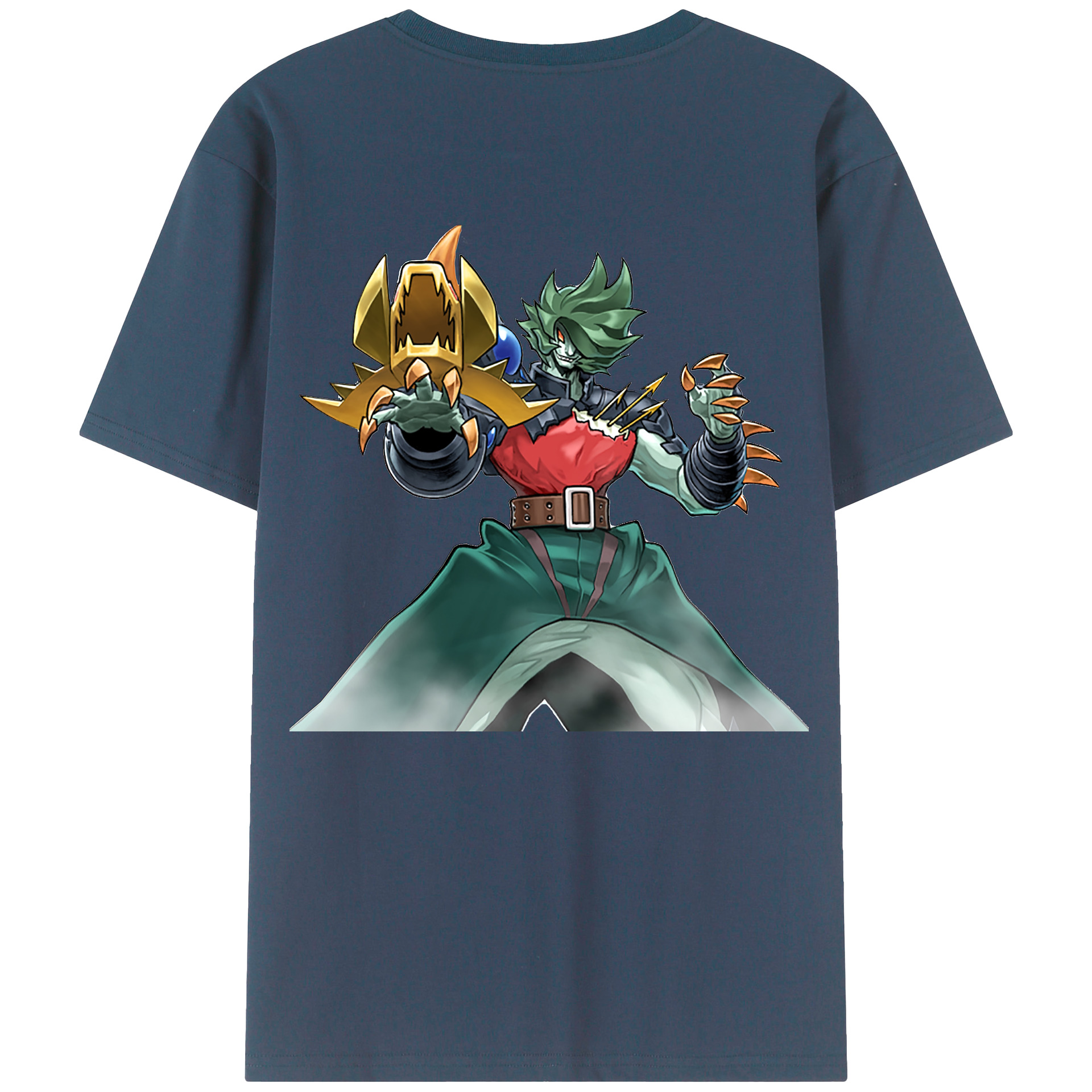 （画像用） 遊☆戯☆王 Yu-Gi-Oh! 綿100％ メンズ半袖Tシャツ（バックプリント） 通気性