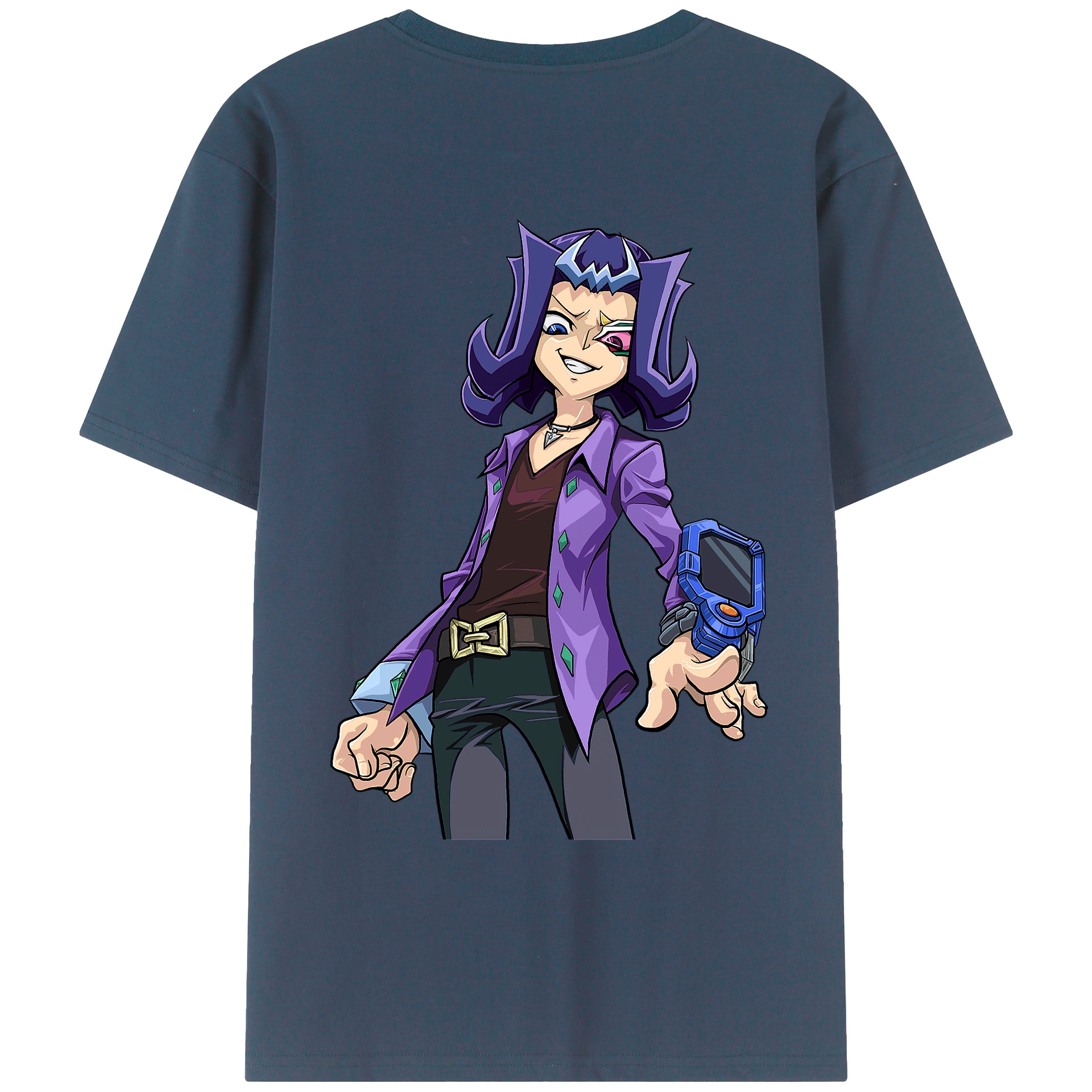 （画像用） 遊☆戯☆王 Yu-Gi-Oh! 綿100％ メンズ半袖Tシャツ（バックプリント） 通気性