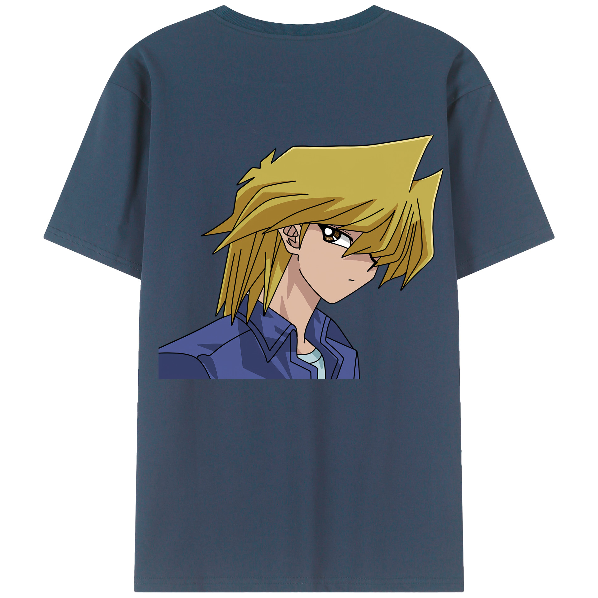 （画像用） 遊☆戯☆王 Yu-Gi-Oh! 綿100％ メンズ半袖Tシャツ（バックプリント） 通気性